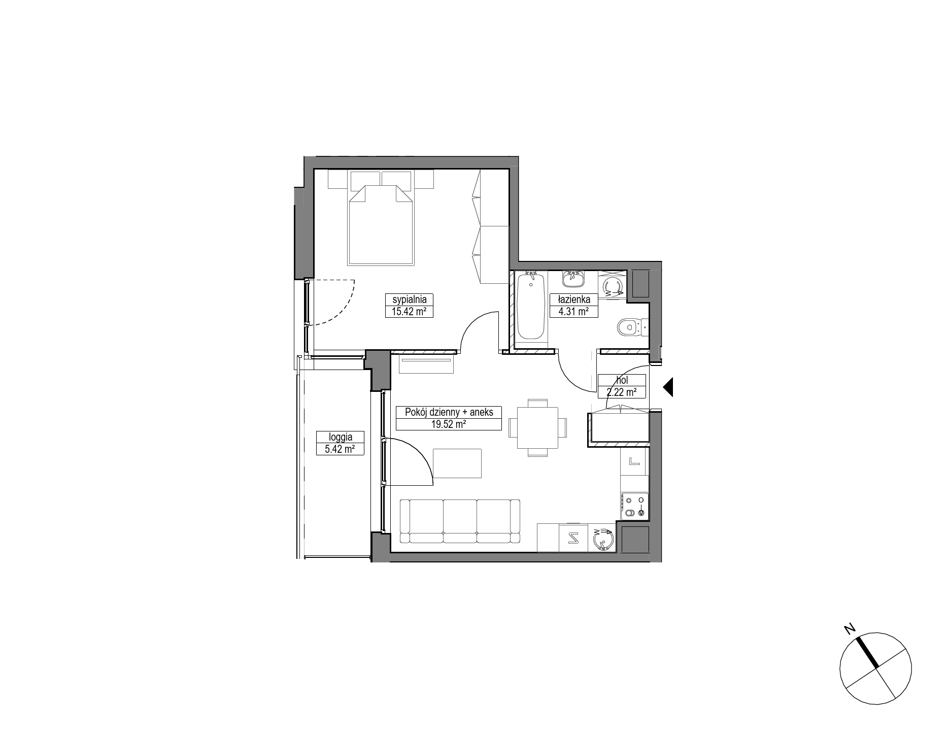Dobre Miejsce – inwestycja Robyg - lokal A.2M22
