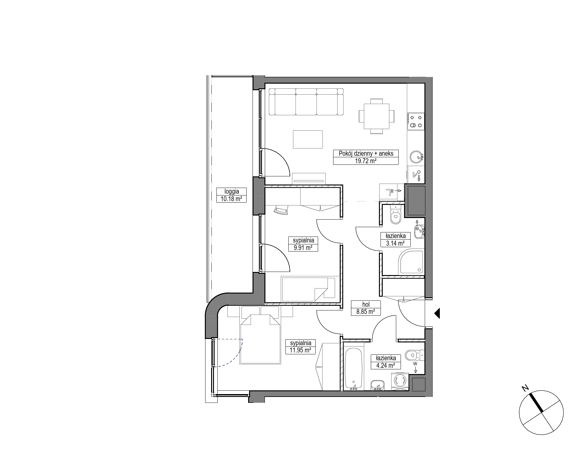 Dobre Miejsce – inwestycja Robyg - lokal A.3M05