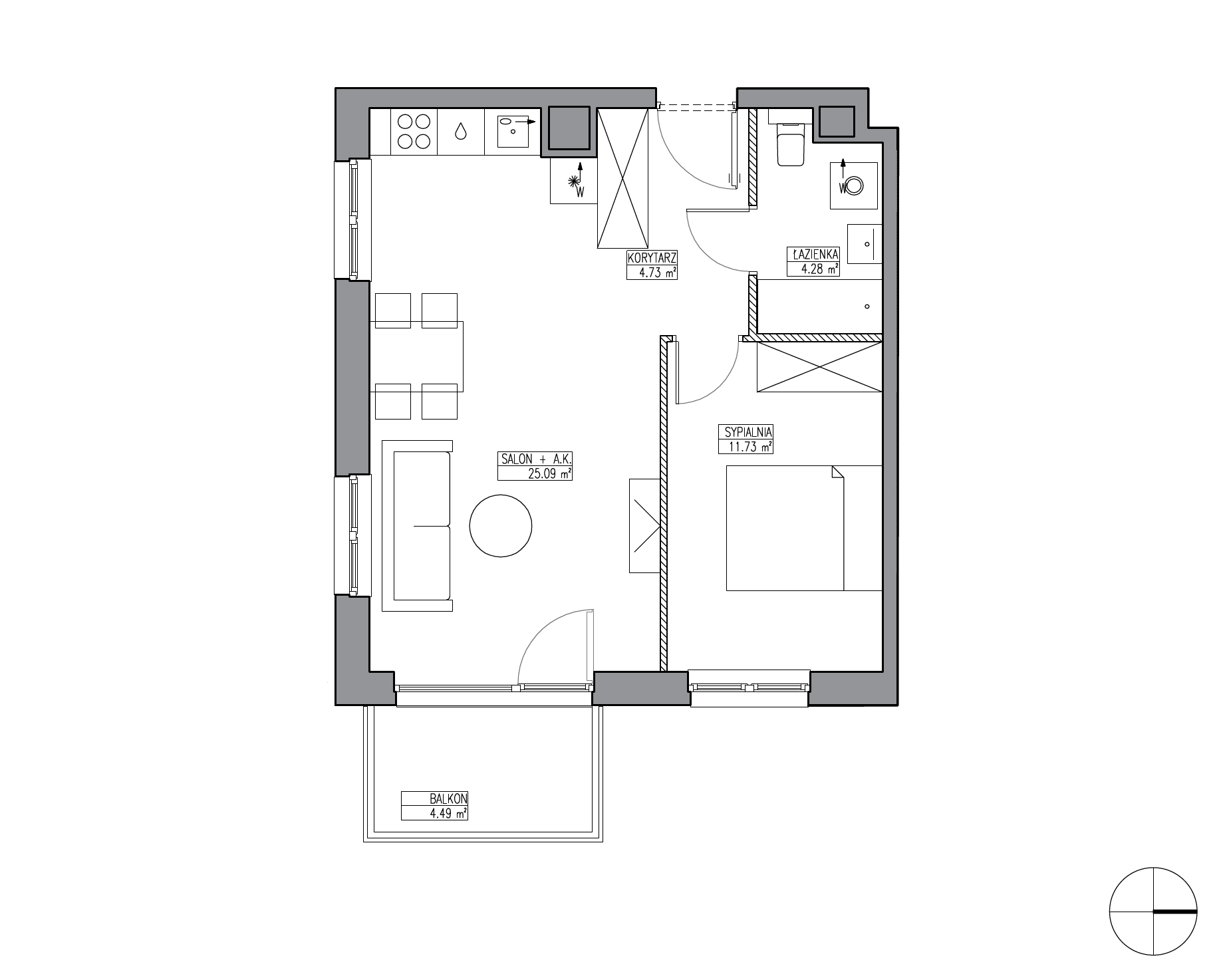 Apartamenty Krakowska - lokal KR6/C/1/4, budynek C