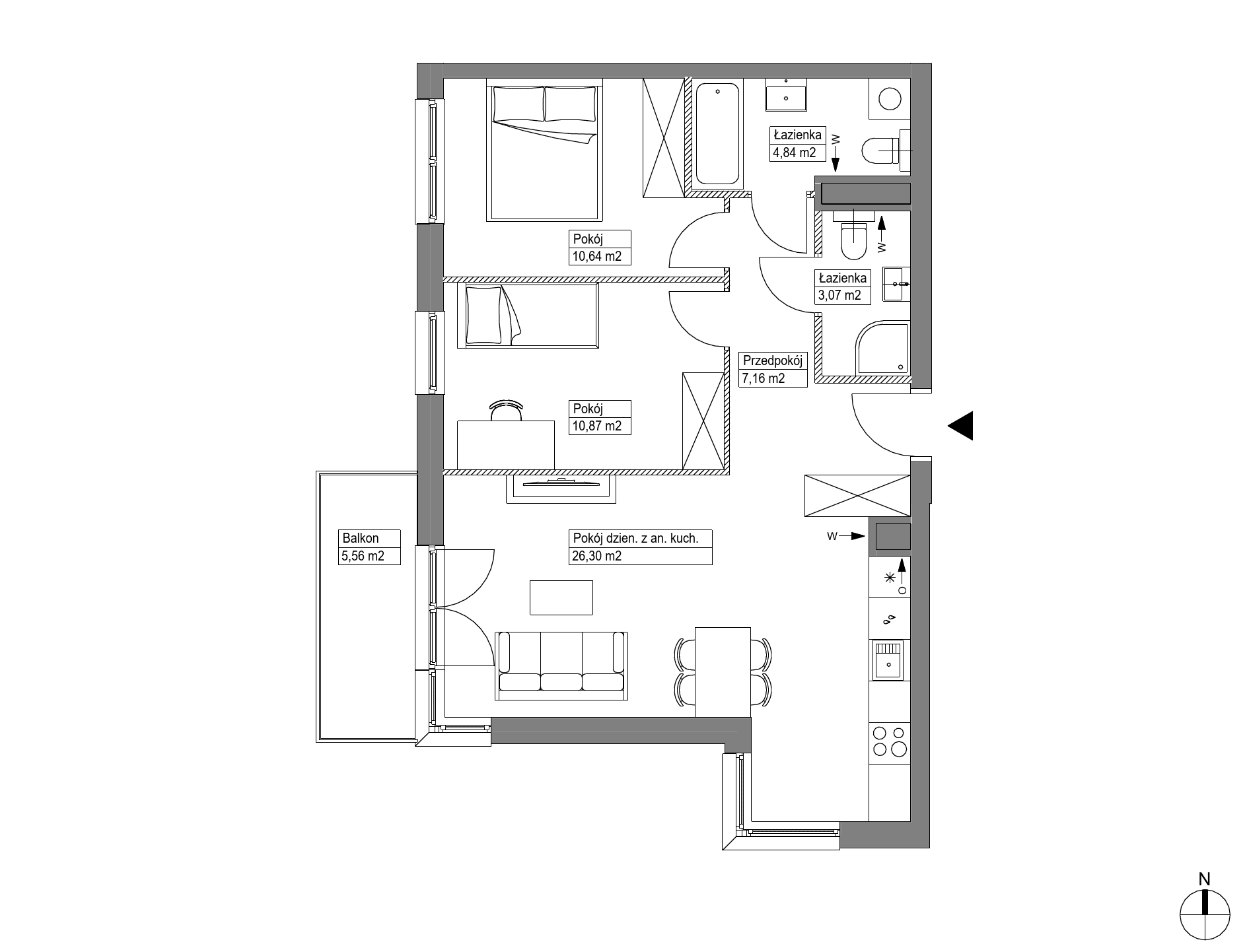 Apartamenty Krakowska - lokal KR8/A/1/2, budynek A
