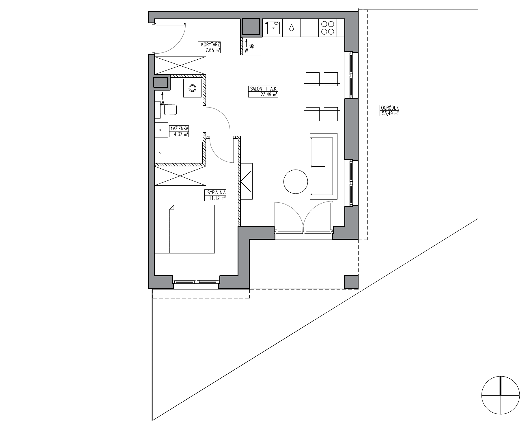 Apartamenty Krakowska - lokal KR6/B/0/2, budynek B