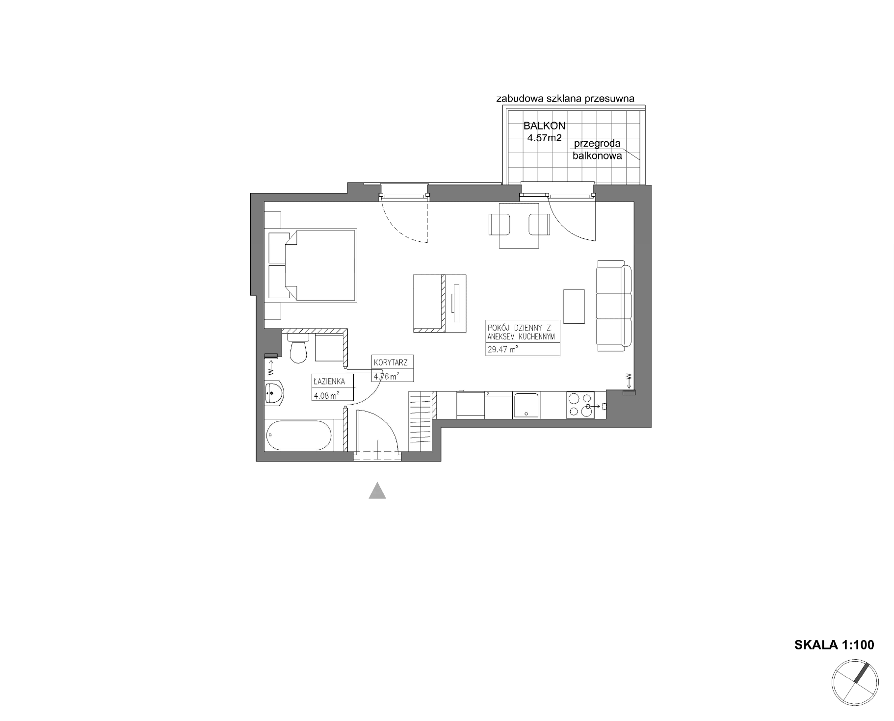 Nowa Wałowa – inwestycja Robyg - lokal I1.4M22