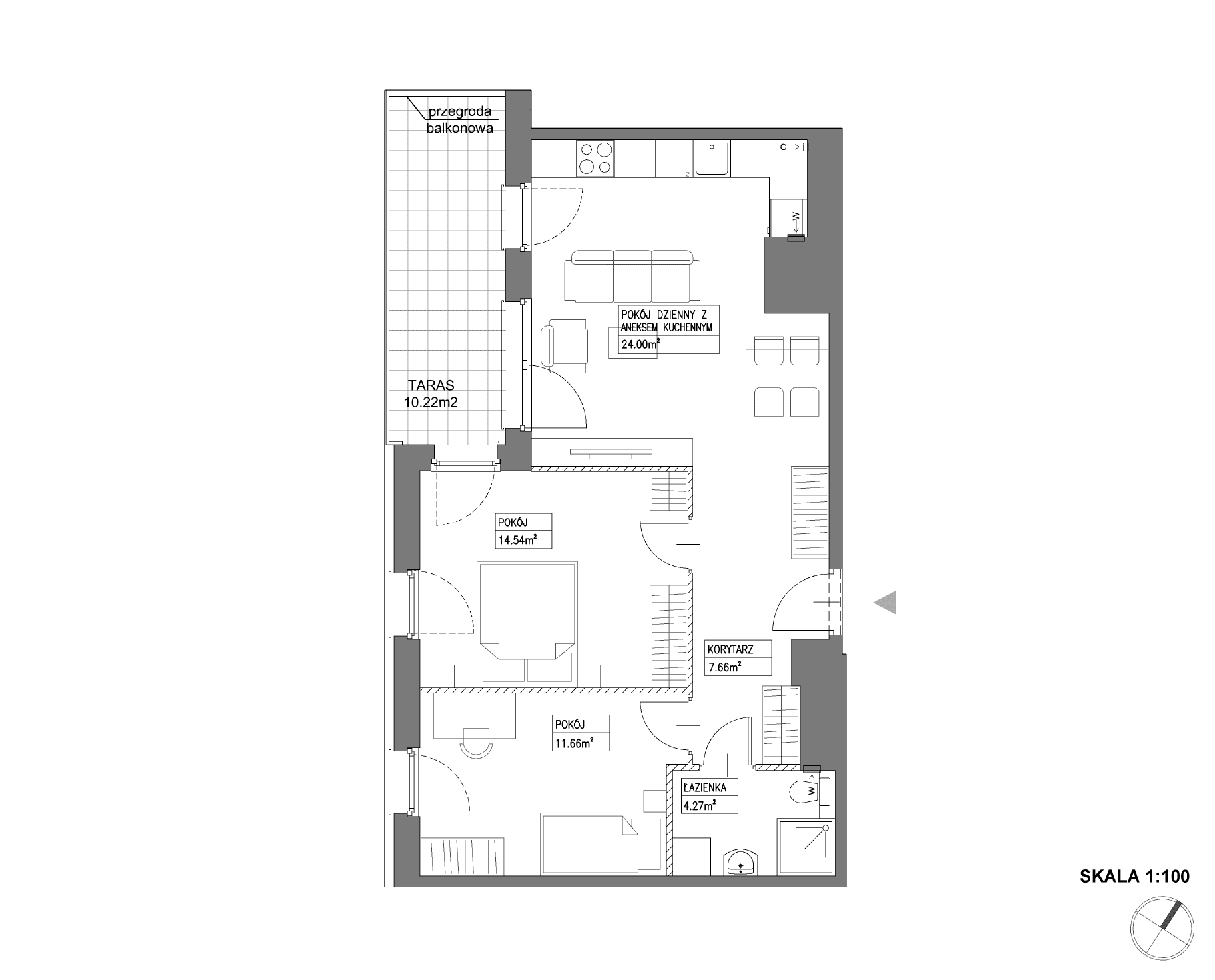 Nowa Wałowa – inwestycja Robyg - lokal I1.7M06
