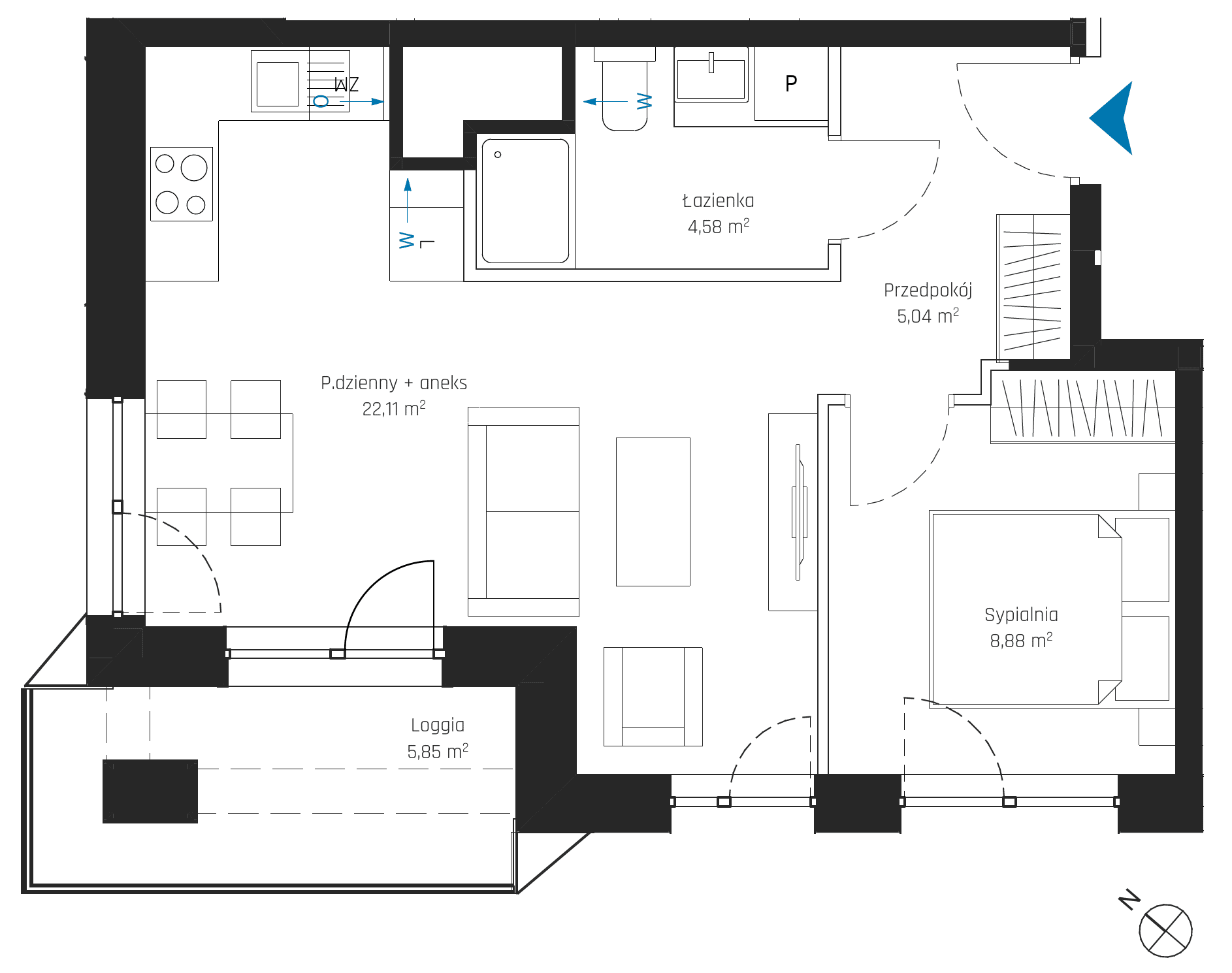 SkyPoint – inwestycja Robyg - lokal A1.16M10
