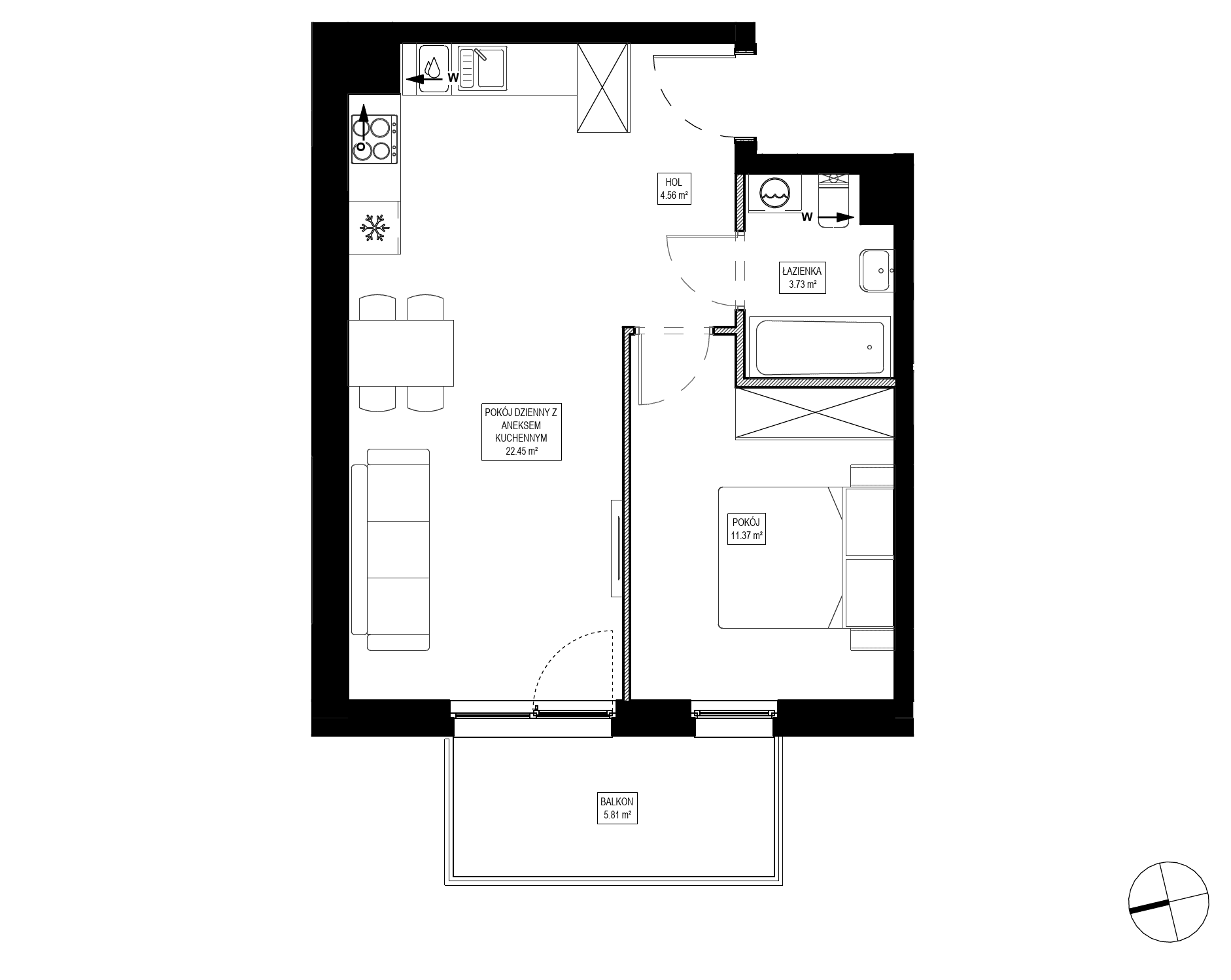 Osiedle Kameralne – inwestycja Robyg - lokal OK3/B/1/6, budynek B