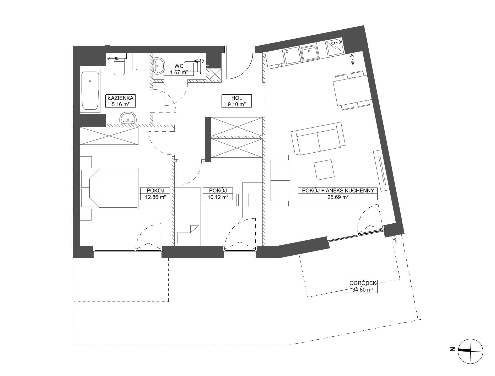 Foresteria – inwestycja Robyg - lokal C.0M15