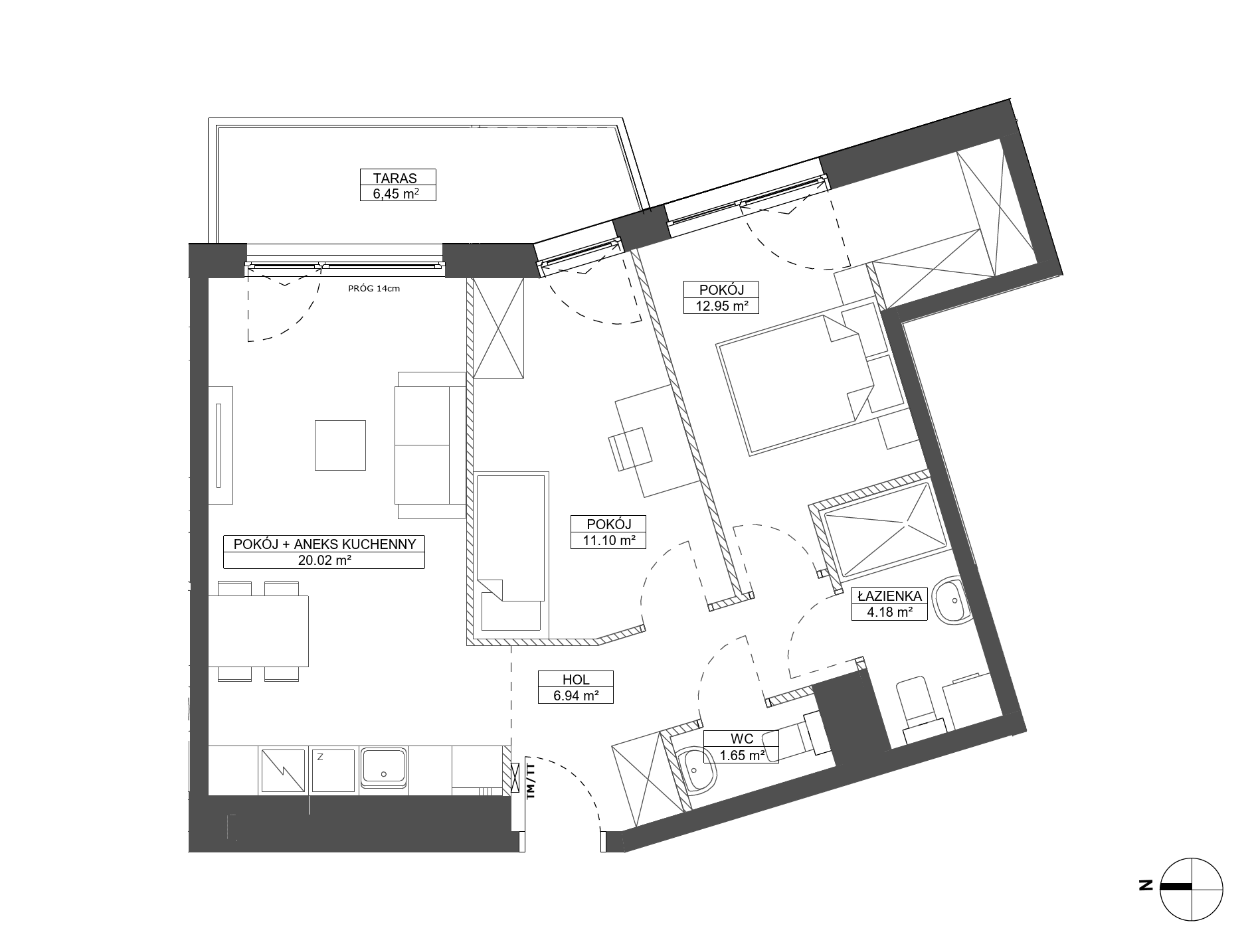 Foresteria – inwestycja Robyg - lokal B.1M13