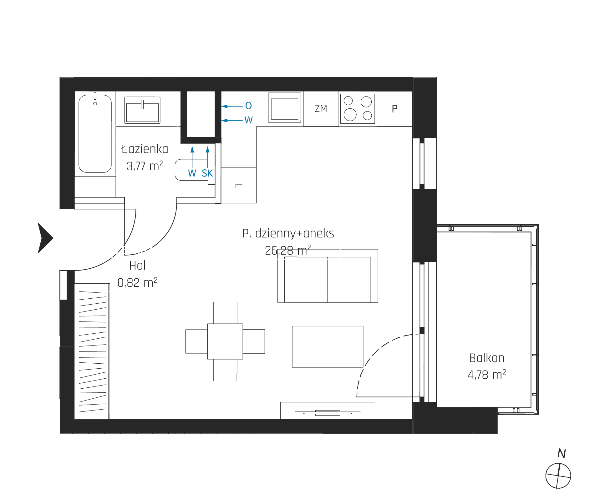 Nadmotławie Apartments - lokal I.5M07