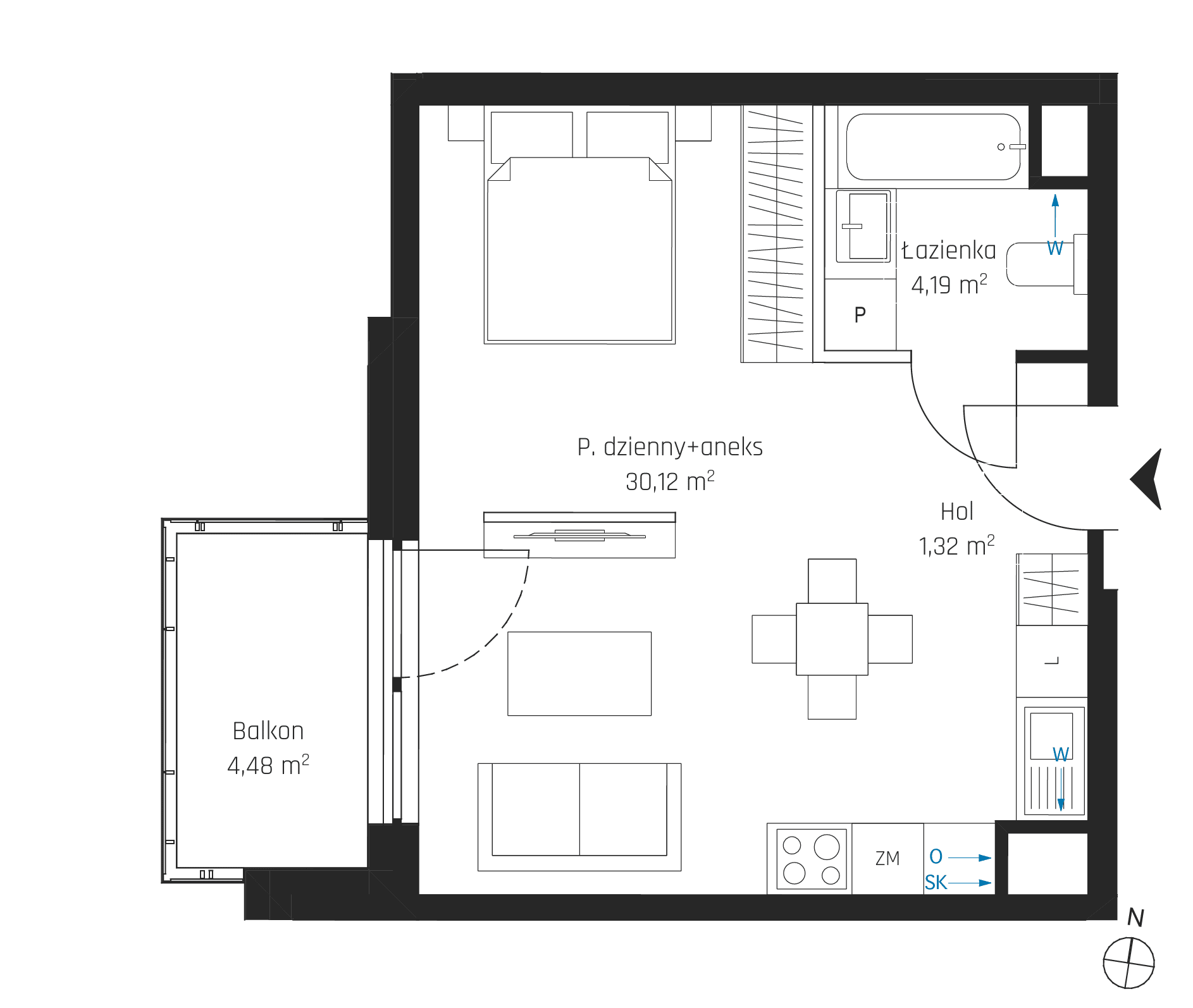 Nadmotławie Apartments - lokal I.5M31