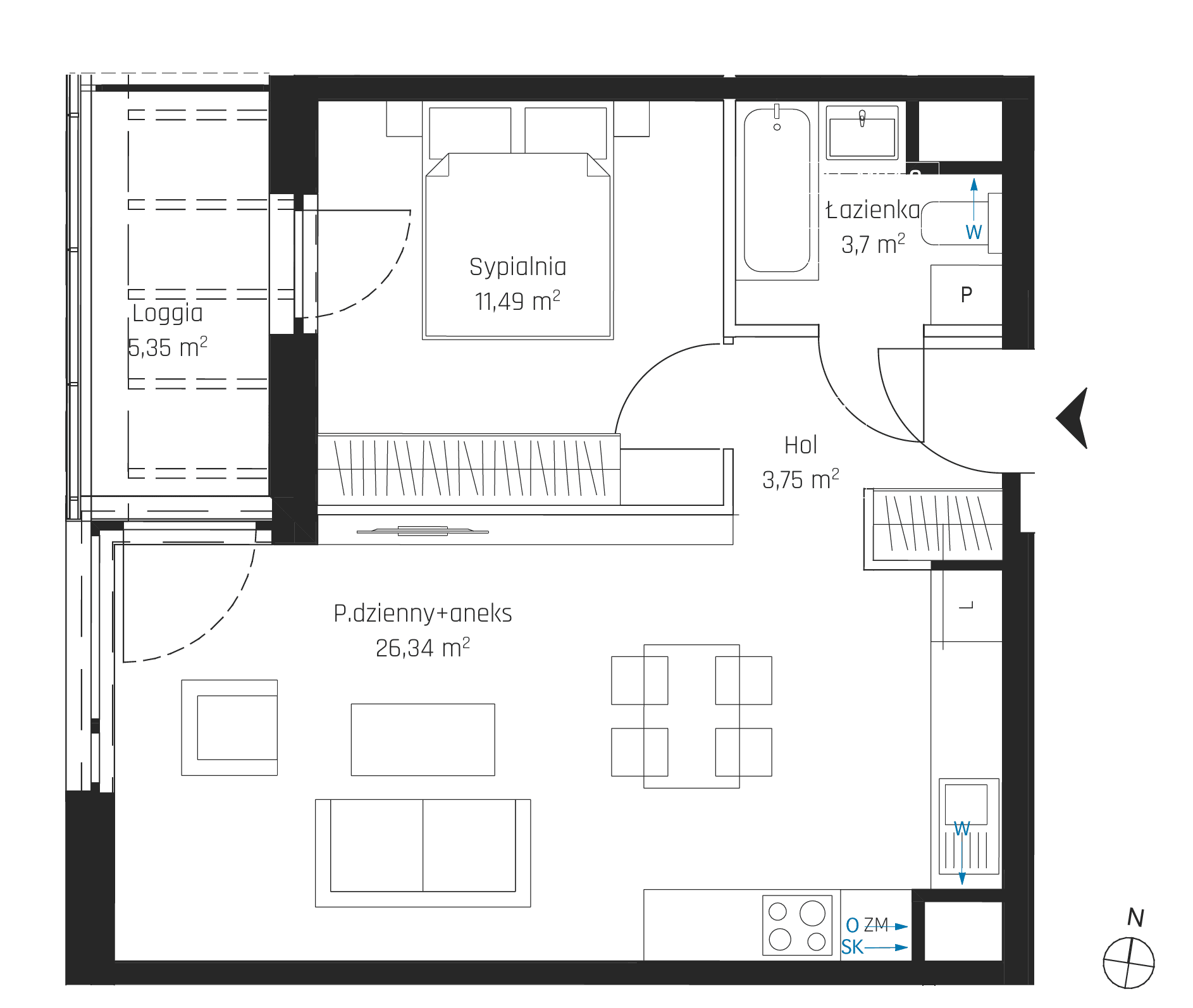 Nadmotławie Apartments - lokal I.6M04