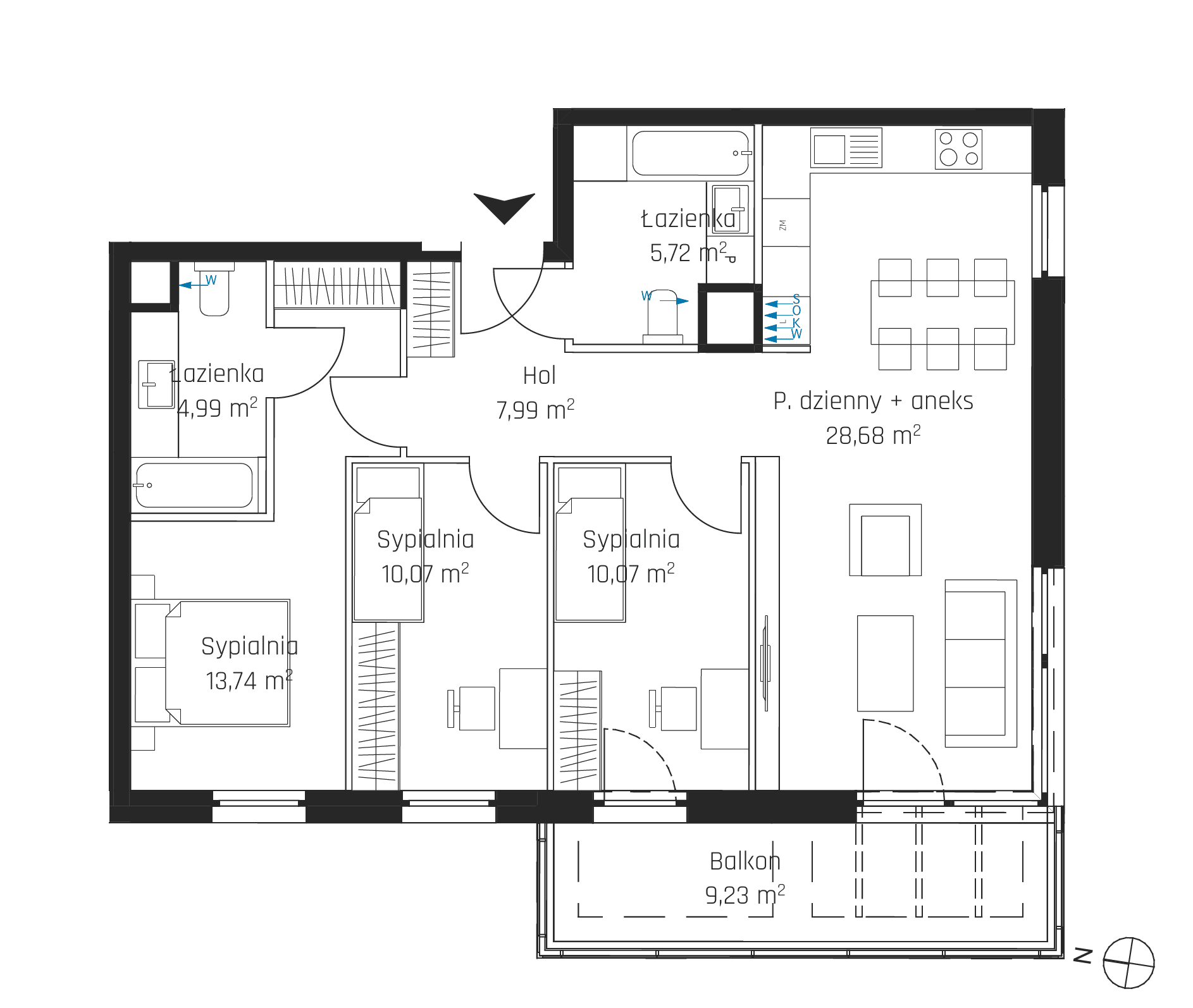 Nadmotławie Apartments - lokal I.6M32