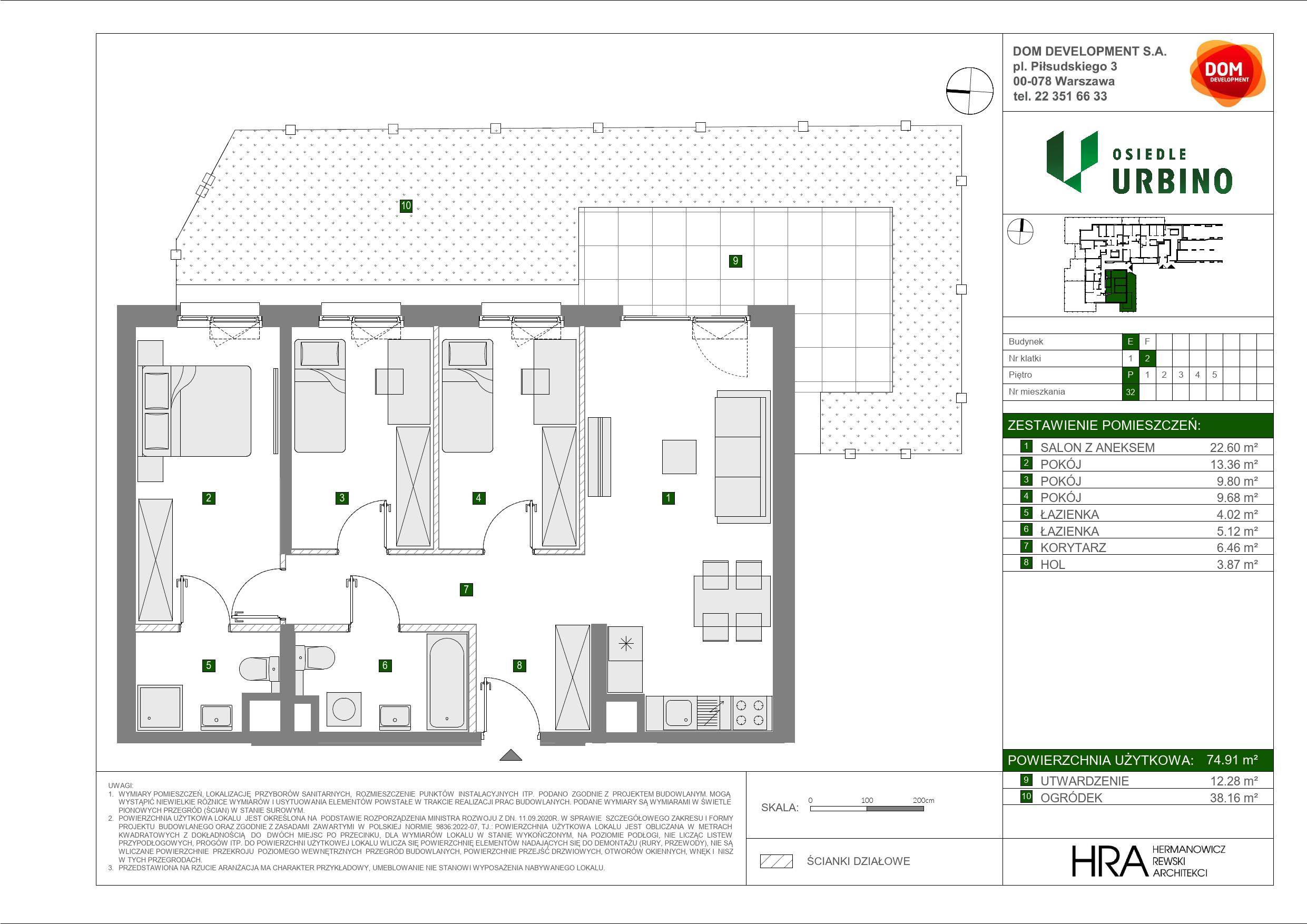 Osiedle Urbino – inwestycja Dom Development - lokal E 32, budynek E