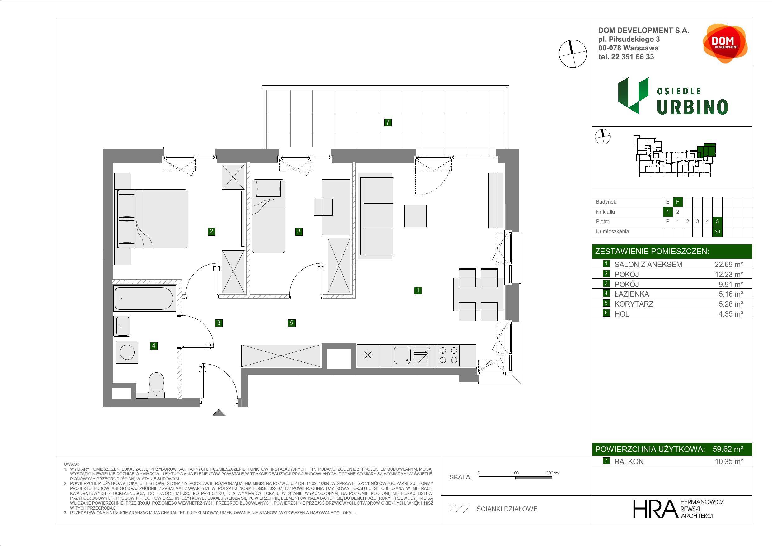 Osiedle Urbino – inwestycja Dom Development - lokal F 30, budynek F