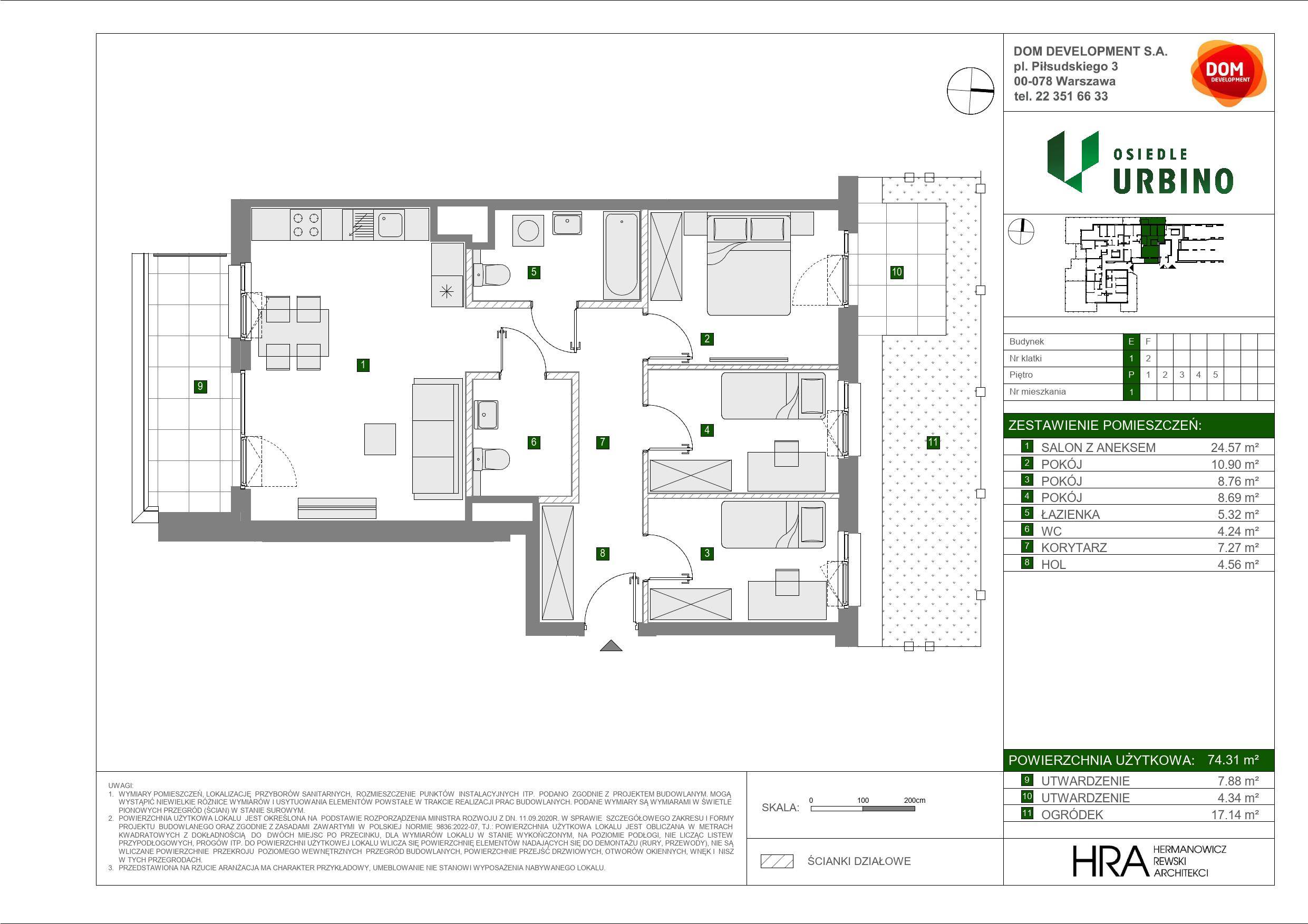 Osiedle Urbino – inwestycja Dom Development - lokal E 1, budynek E