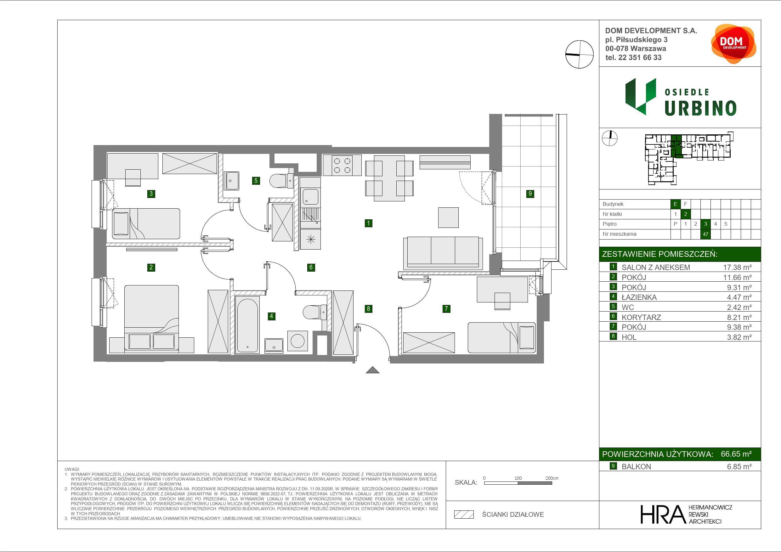 Osiedle Urbino – inwestycja Dom Development - lokal E 47, budynek E