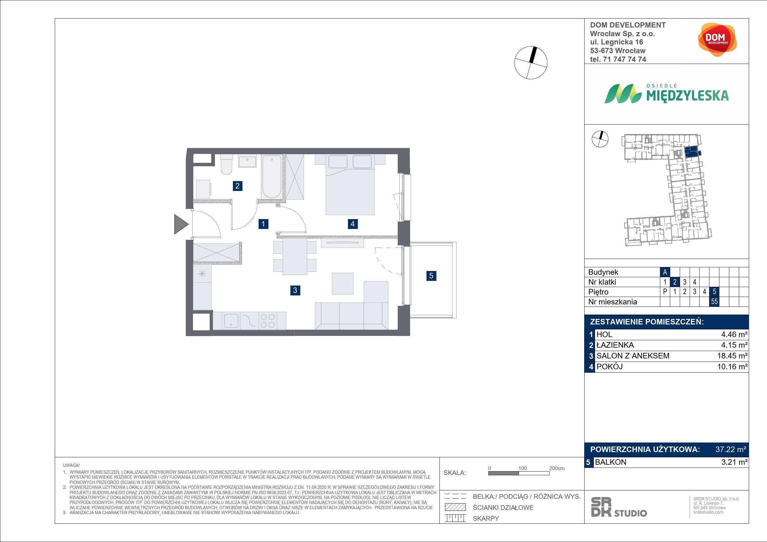 OSIEDLE MIĘDZYLESKA – inwestycja Dom Development - lokal A 55, budynek A