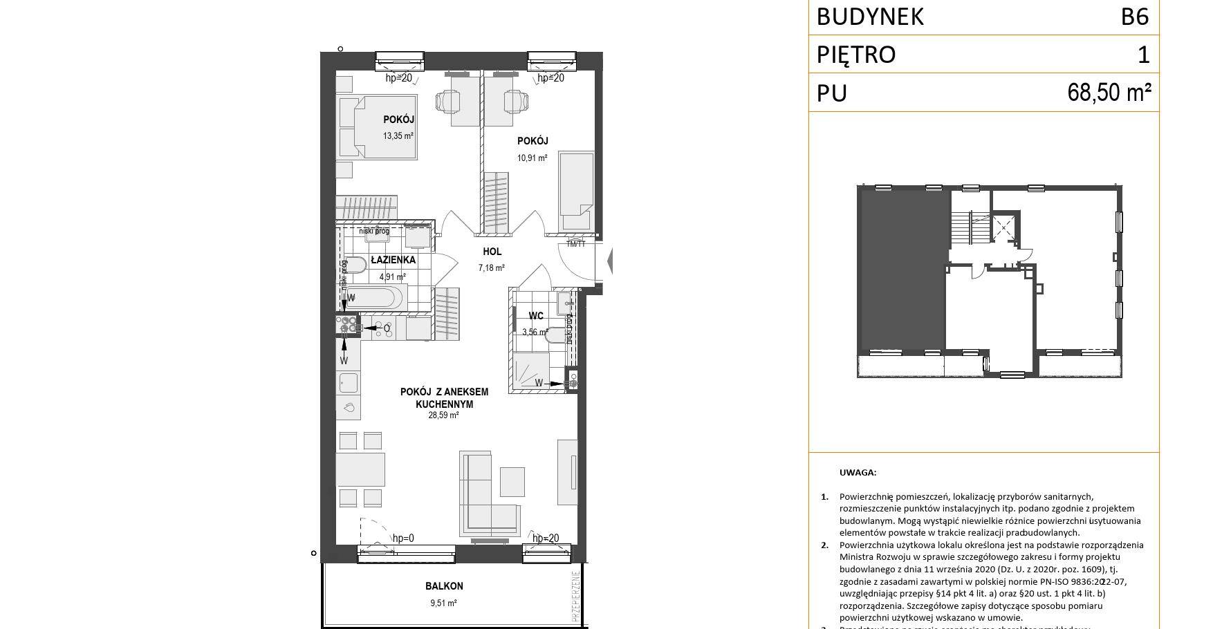 WZGÓRZE MARKOWCA – inwestycja Dom Development - lokal B6 6, budynek B6