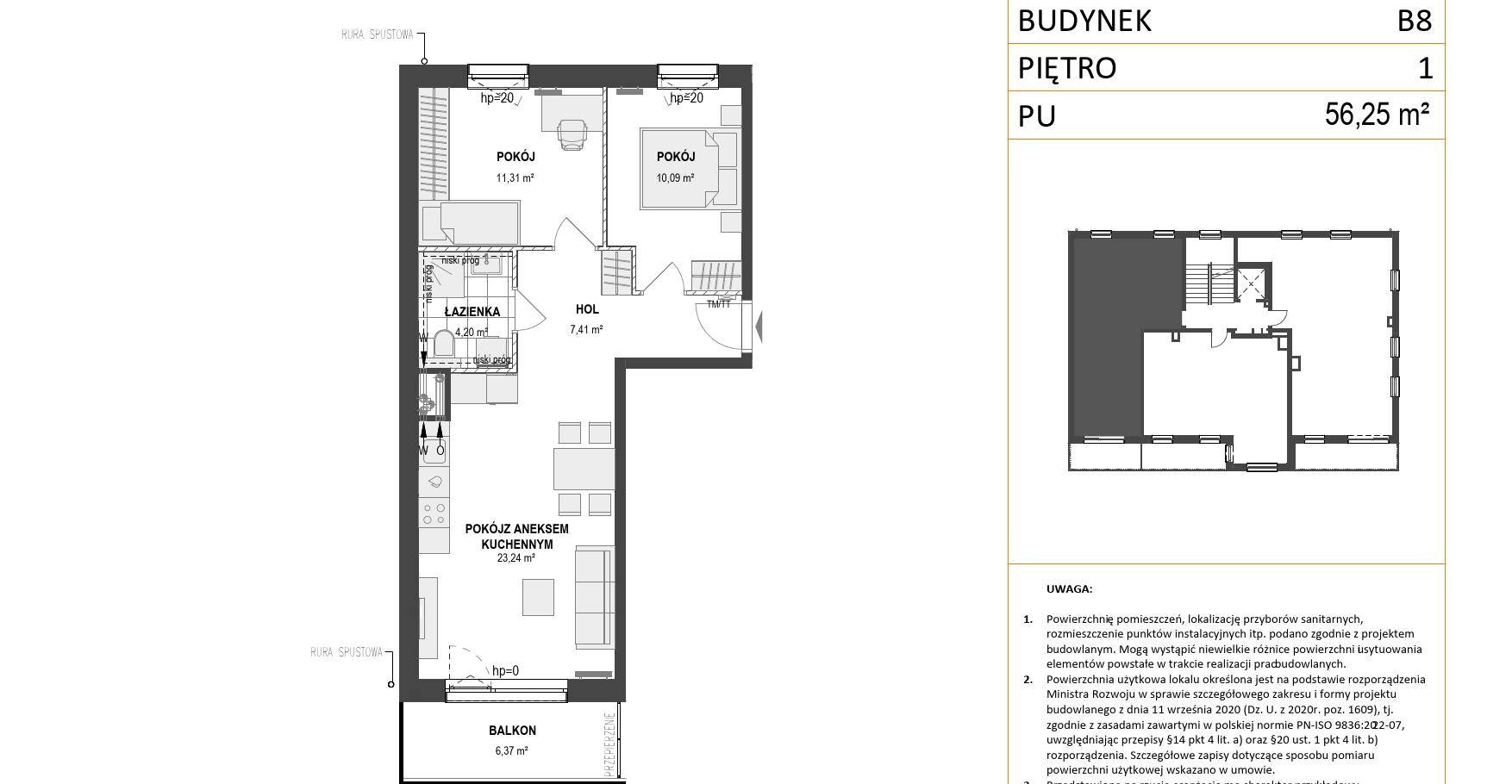 WZGÓRZE MARKOWCA – inwestycja Dom Development - lokal B8 6, budynek B8