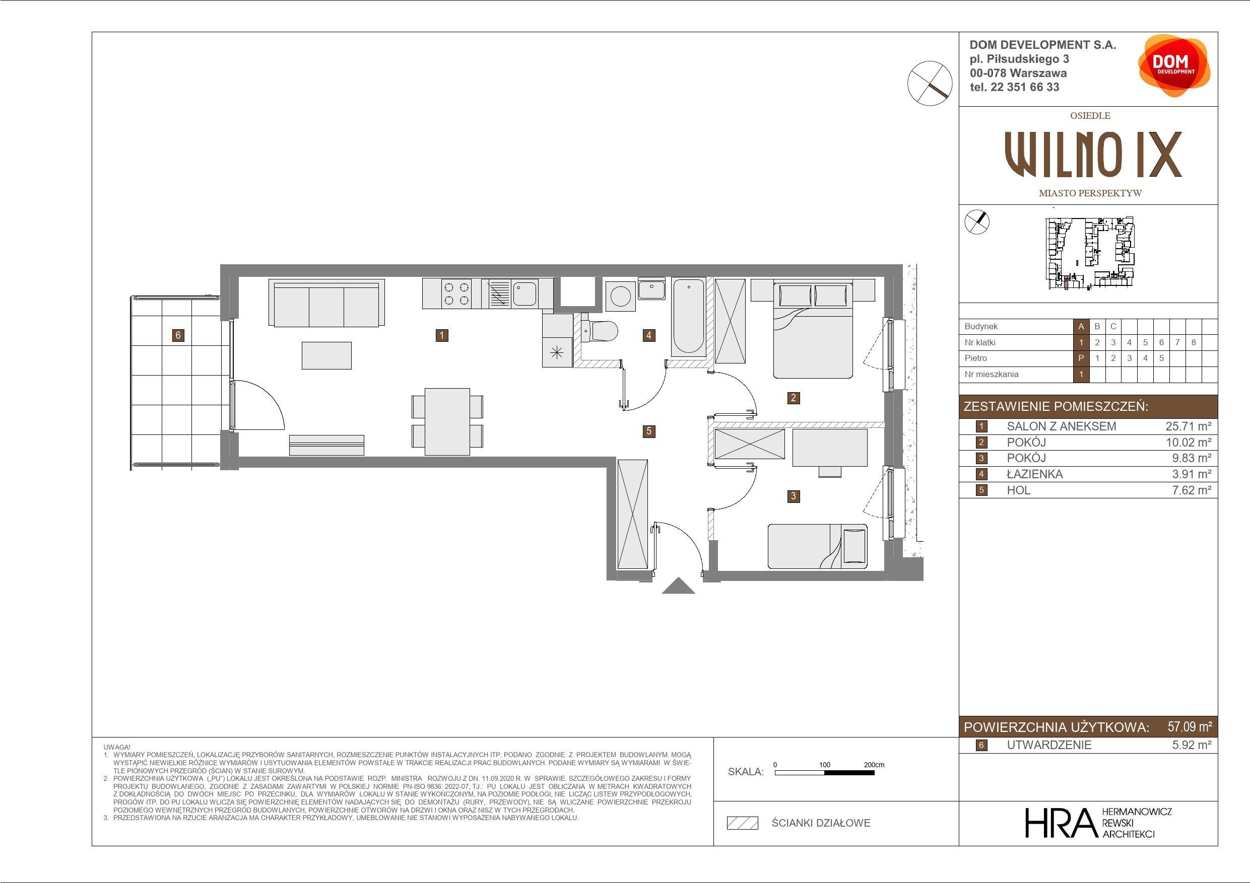 OSIEDLE WILNO – inwestycja Dom Development - lokal A 1, budynek A