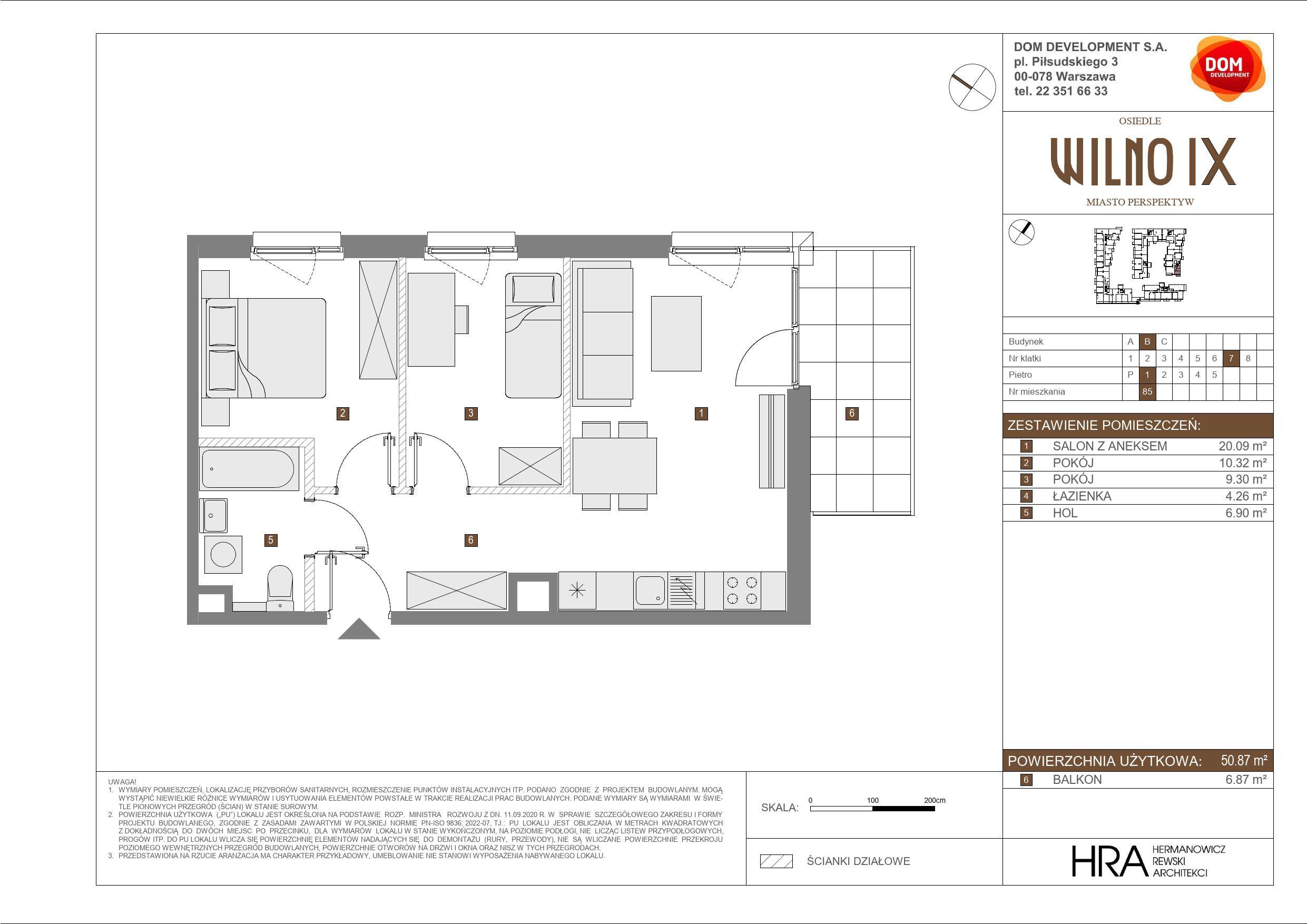 OSIEDLE WILNO – inwestycja Dom Development - lokal B 85, budynek B