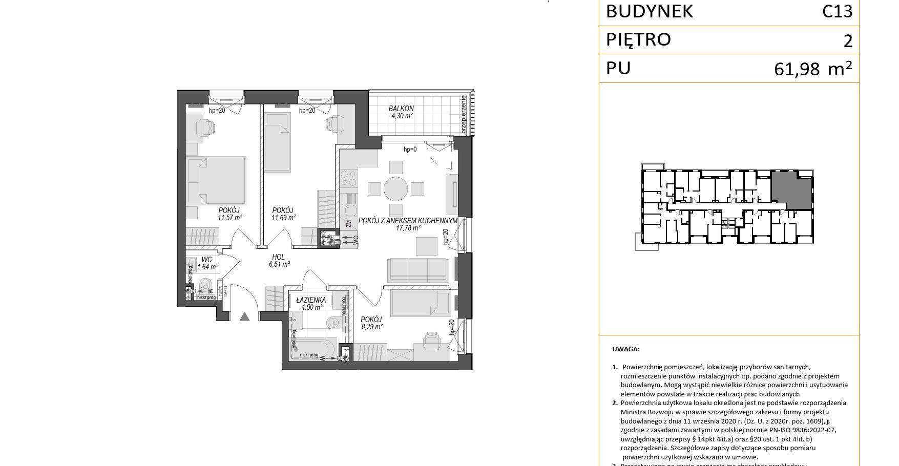 KONSTELACJA – inwestycja Dom Development - lokal C13 25, budynek C13