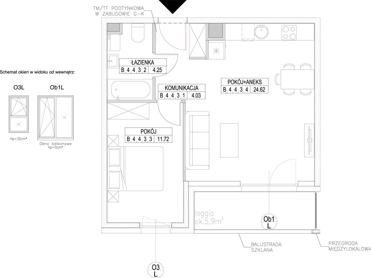 Forma – inwestycja INPRO - lokal B.4.4.3, budynek B