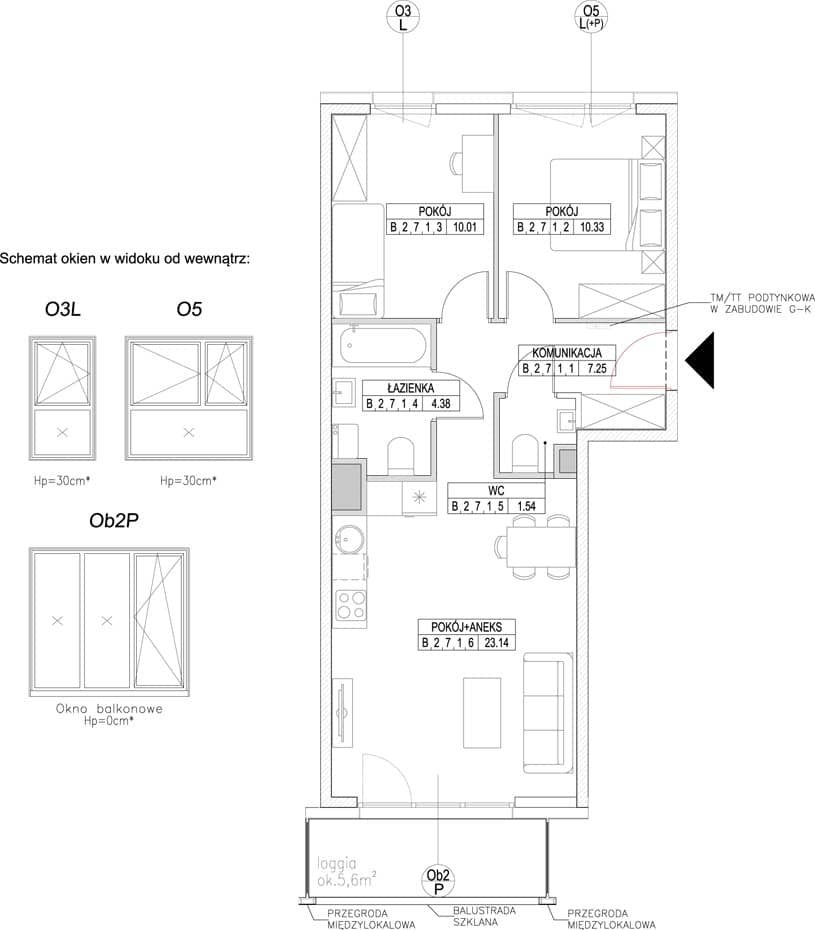 Forma – inwestycja INPRO - lokal B.2.7.1, budynek B
