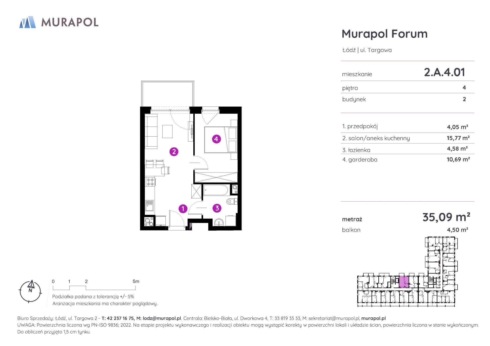 Murapol Forum – inwestycja Murapol - lokal 2.A.4.01, budynek A