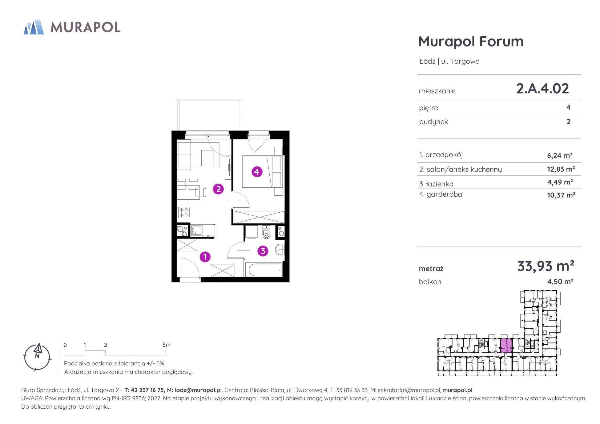 Murapol Forum – inwestycja Murapol - lokal 2.A.4.02, budynek A