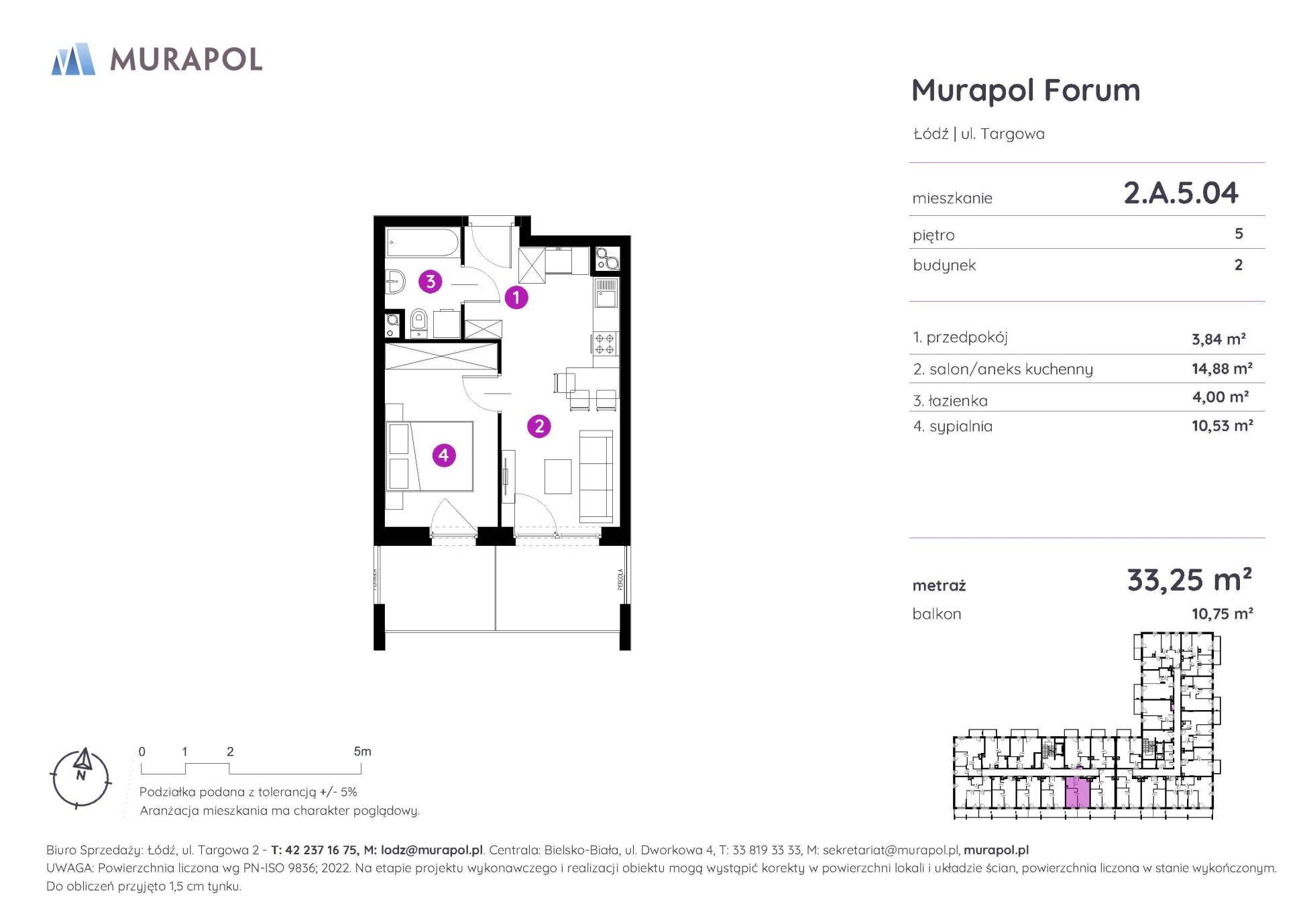 Murapol Forum – inwestycja Murapol - lokal 2.A.5.04, budynek A