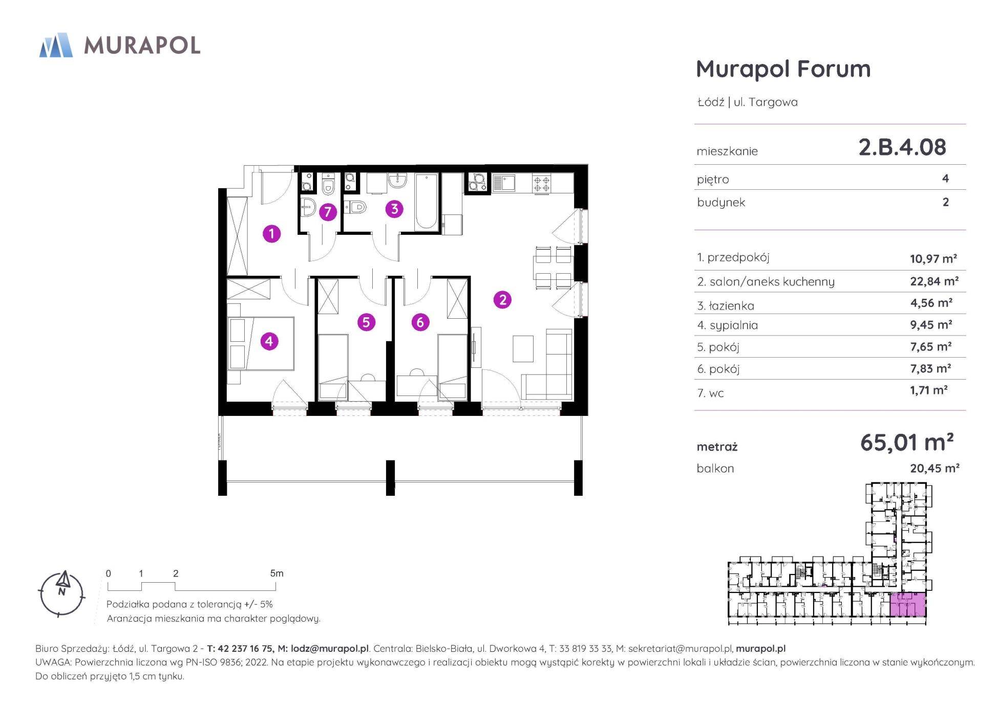 Murapol Forum – inwestycja Murapol - lokal 2.B.4.08, budynek B