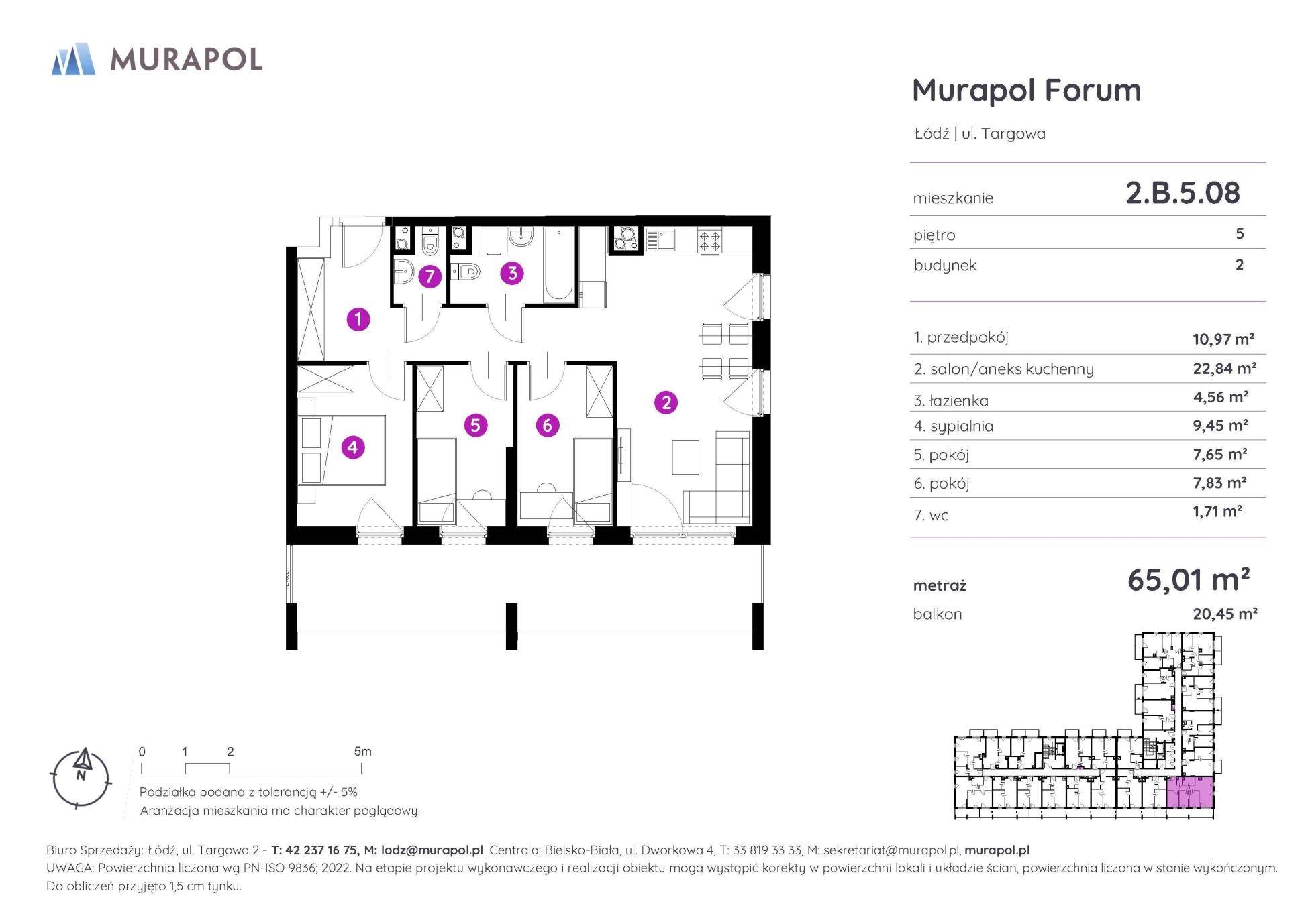 Murapol Forum – inwestycja Murapol - lokal 2.B.5.08, budynek B