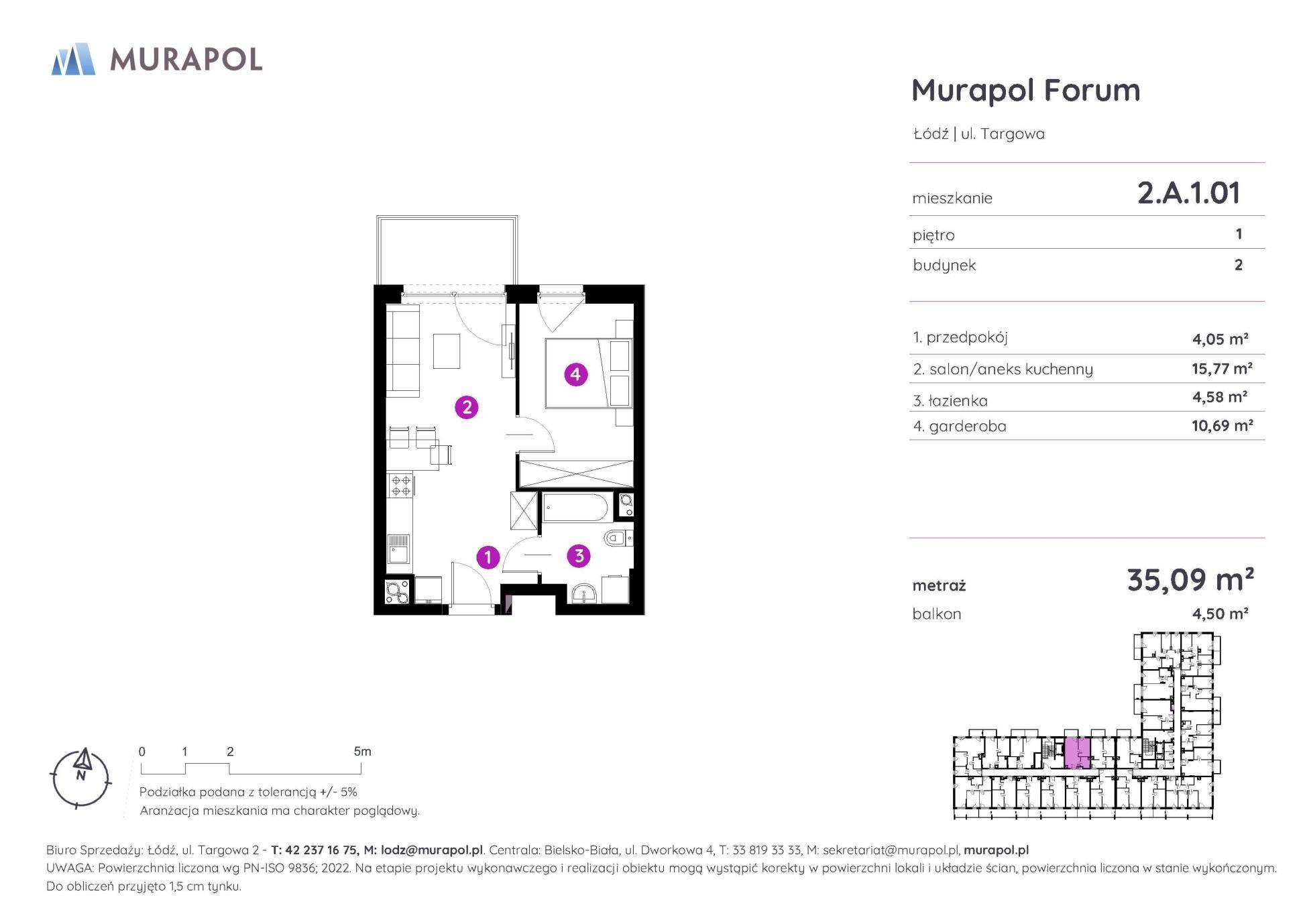 Murapol Forum – inwestycja Murapol - lokal 2.A.1.01, budynek A