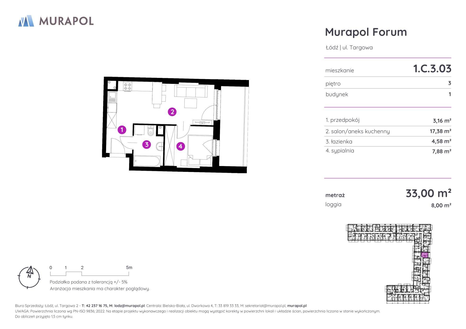 Murapol Forum – inwestycja Murapol - lokal 1.C.3.03, budynek C