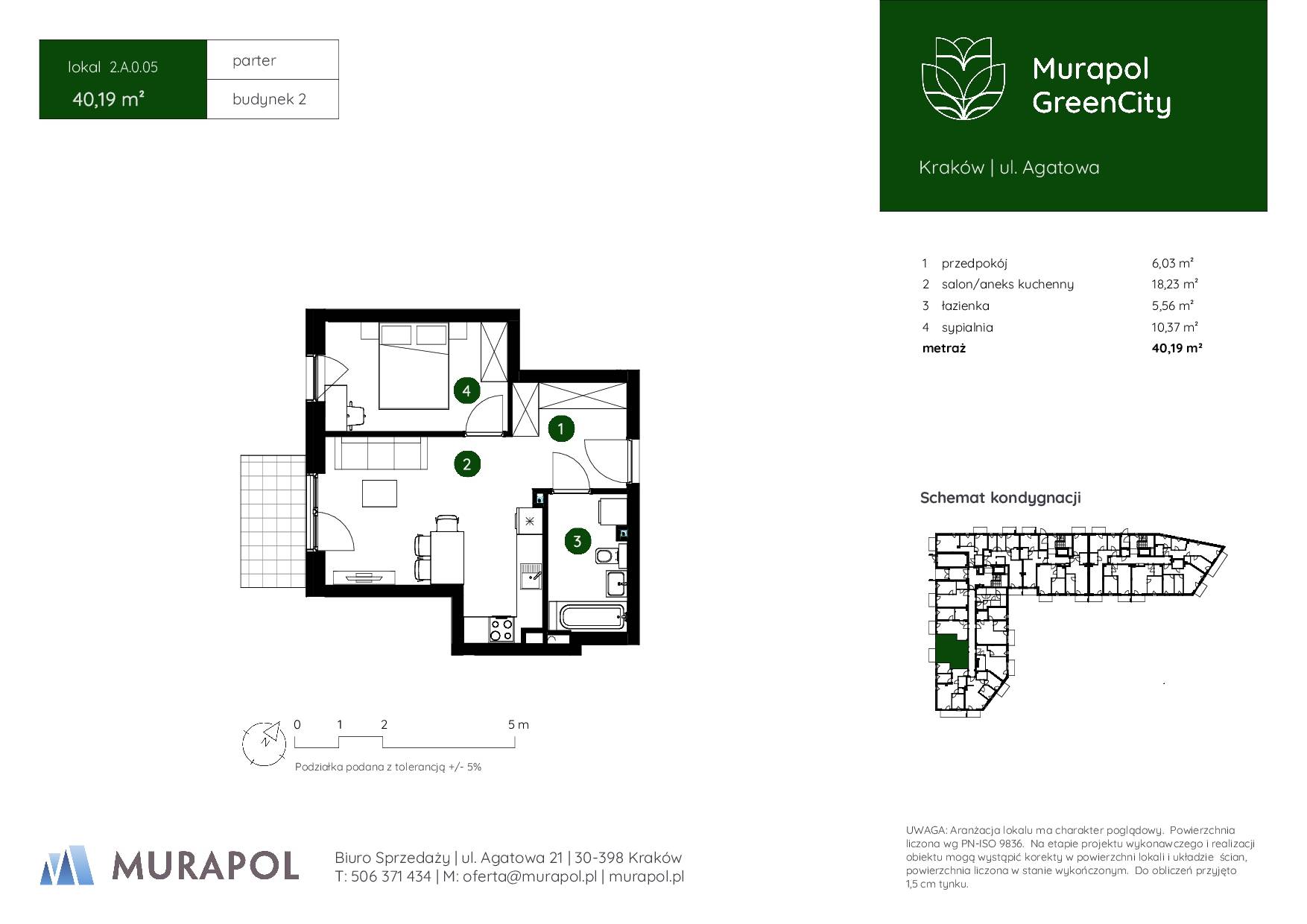 Murapol GreenCity – inwestycja Murapol - lokal 2.A.0.05, budynek A