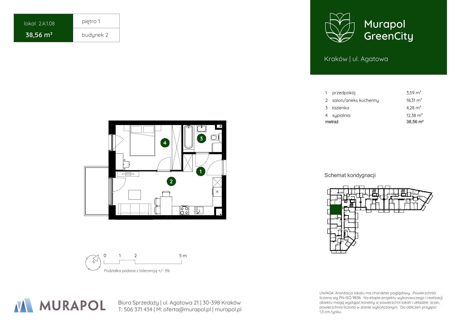 Murapol GreenCity – inwestycja Murapol - lokal 2.A.1.08, budynek A