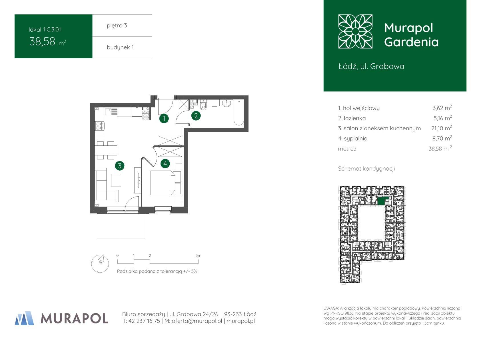 Murapol Gardenia – inwestycja Murapol - lokal 1.C.3.01, budynek C