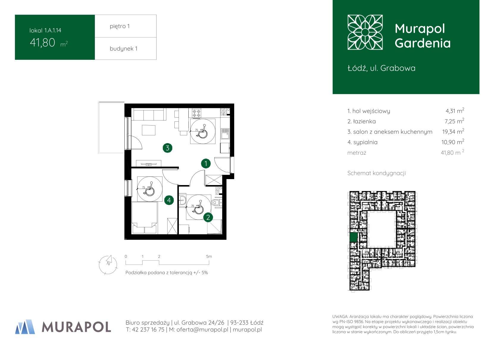 Murapol Gardenia – inwestycja Murapol - lokal 1.A.1.14, budynek A