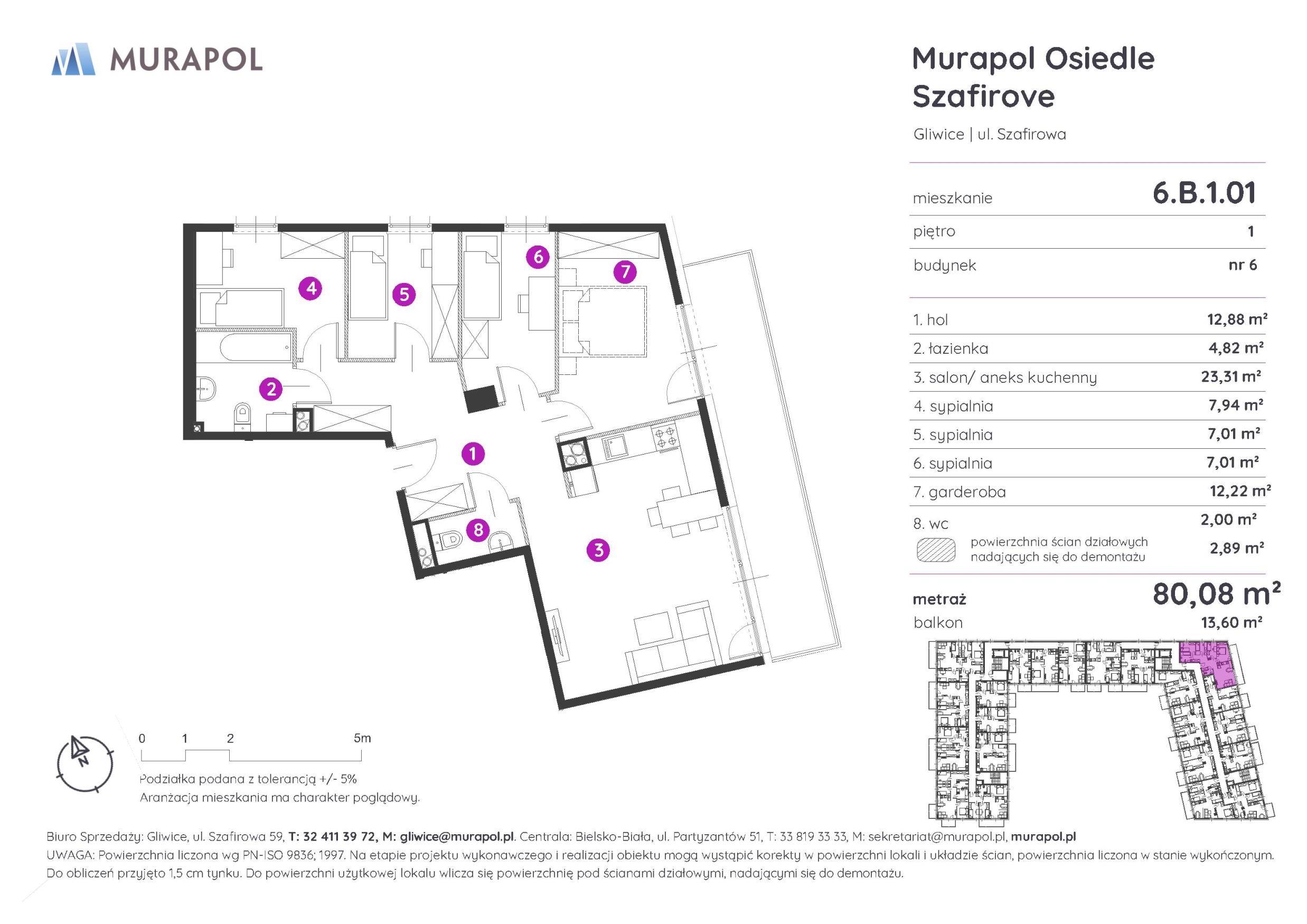 Murapol Osiedle Szafirove - lokal 6.B.1.01, budynek B