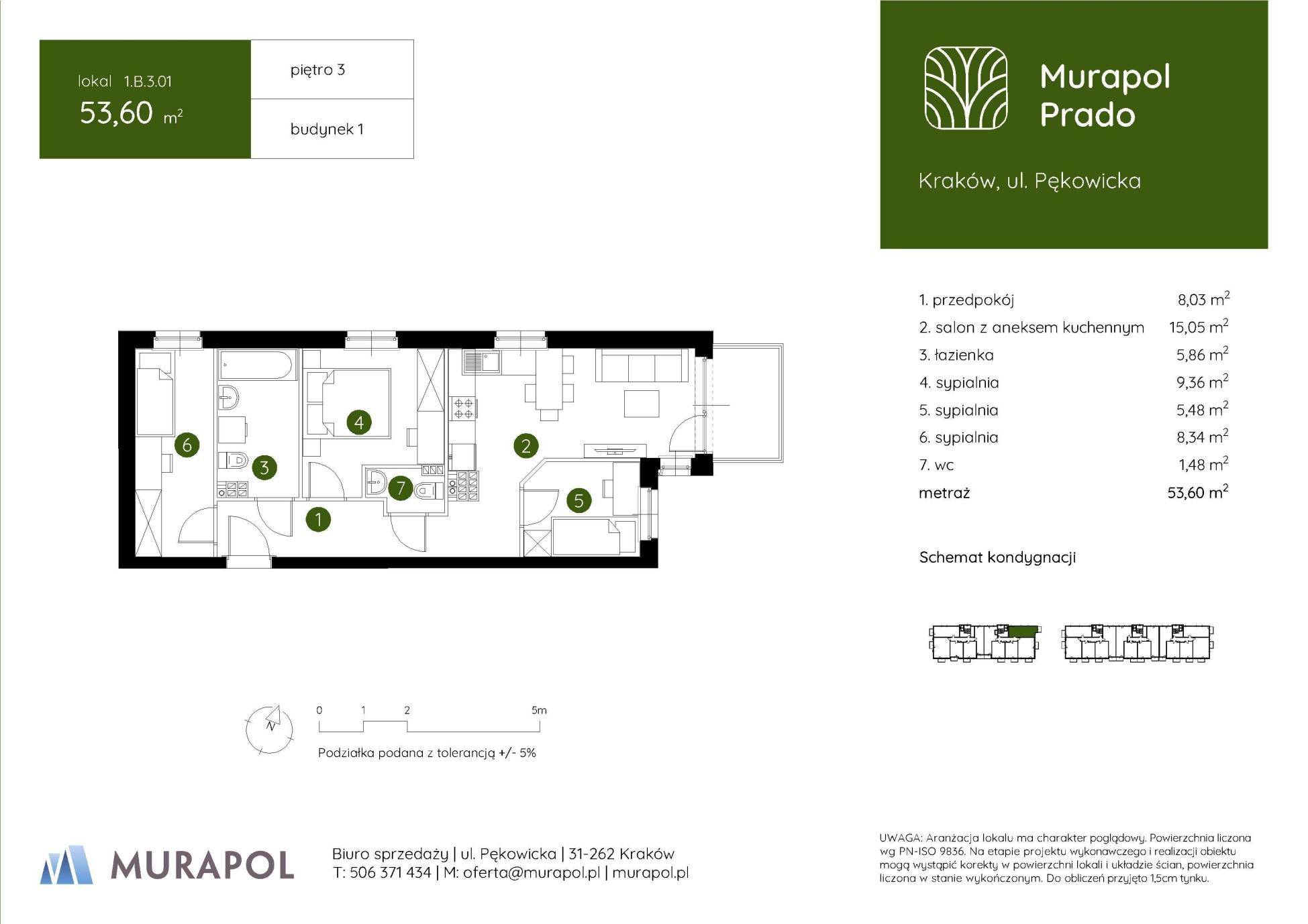 Murapol Prado – inwestycja Murapol - lokal 1.B.3.01, budynek B