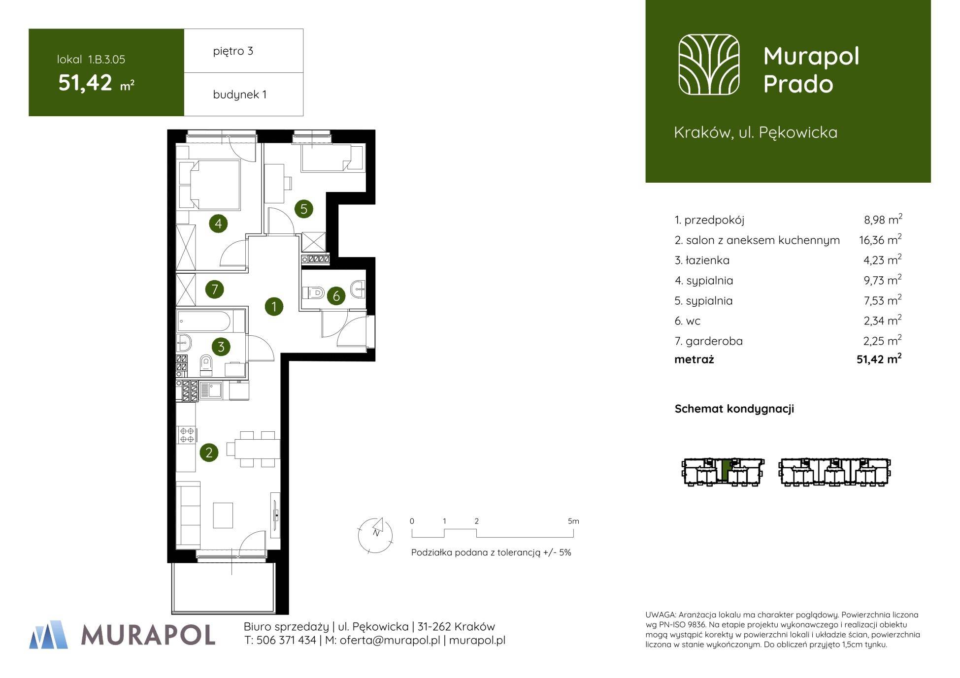 Murapol Prado – inwestycja Murapol - lokal 1.B.3.05, budynek B