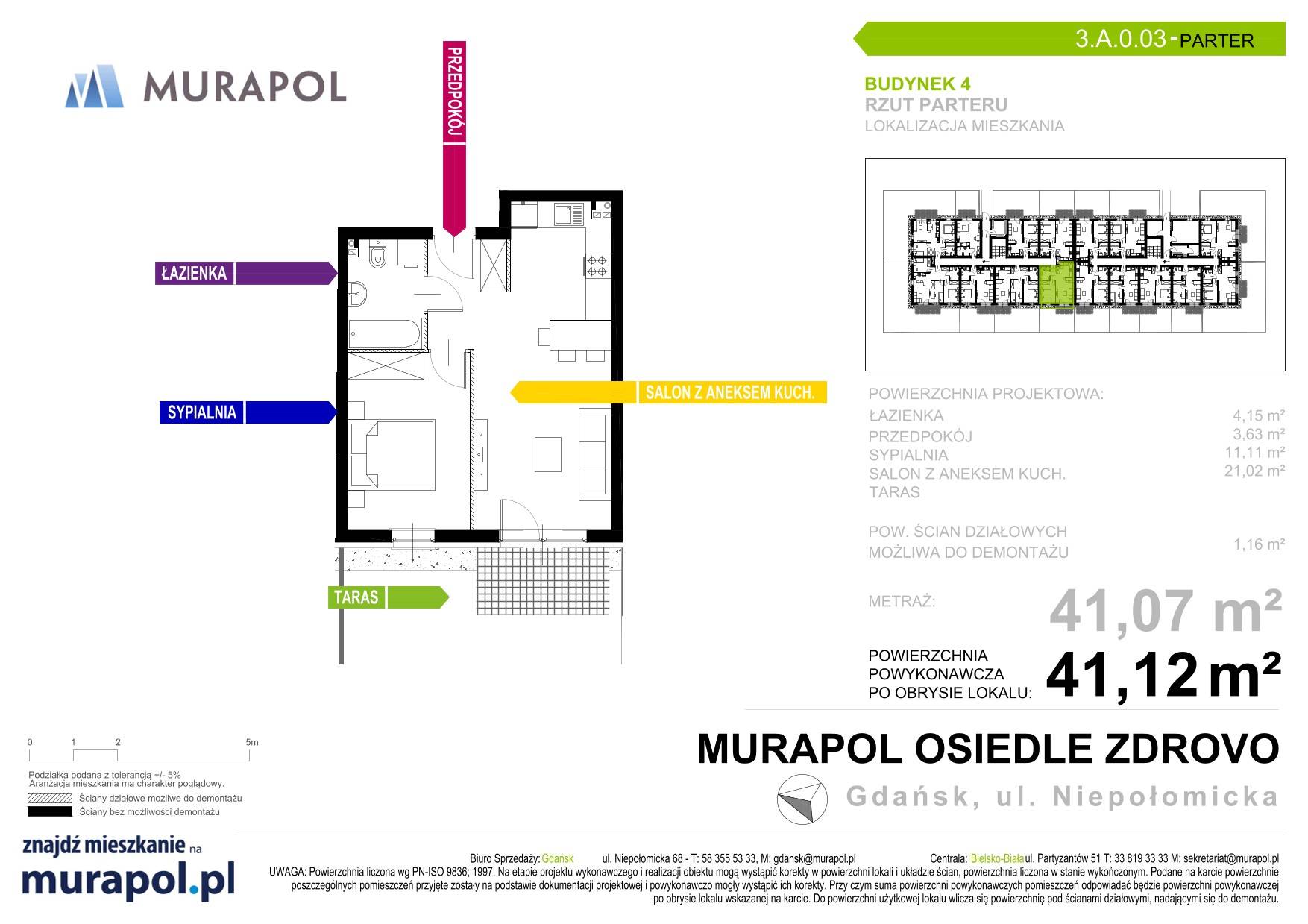 Murapol Osiedle Zdrovo - lokal 3.A.0.03, budynek A