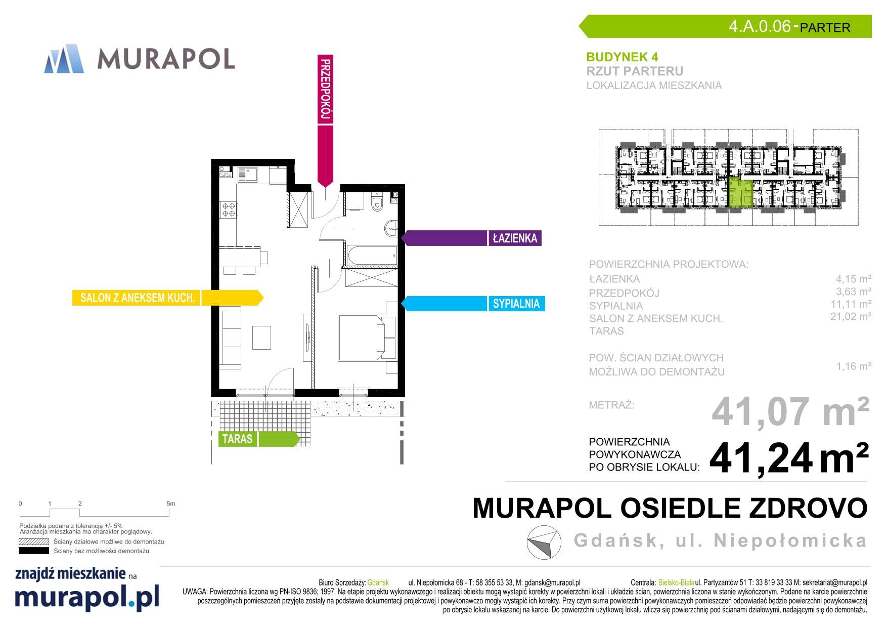 Murapol Osiedle Zdrovo - lokal 4.A.0.06, budynek A