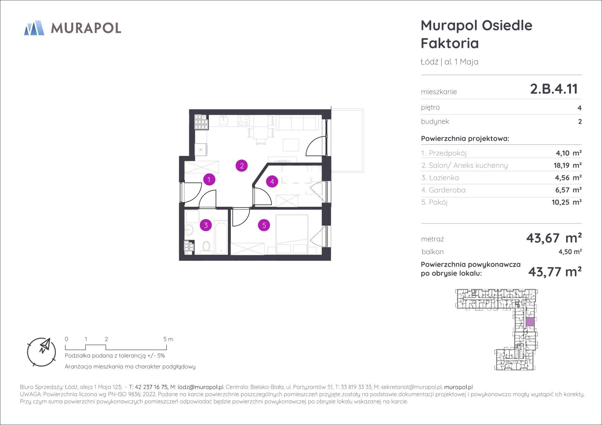Murapol Osiedle Faktoria - lokal 2.B.4.11, budynek B