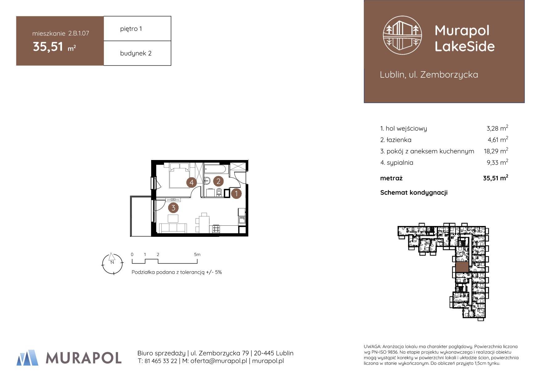 Murapol LakeSide – inwestycja Murapol - lokal 2.B.1.07, budynek B