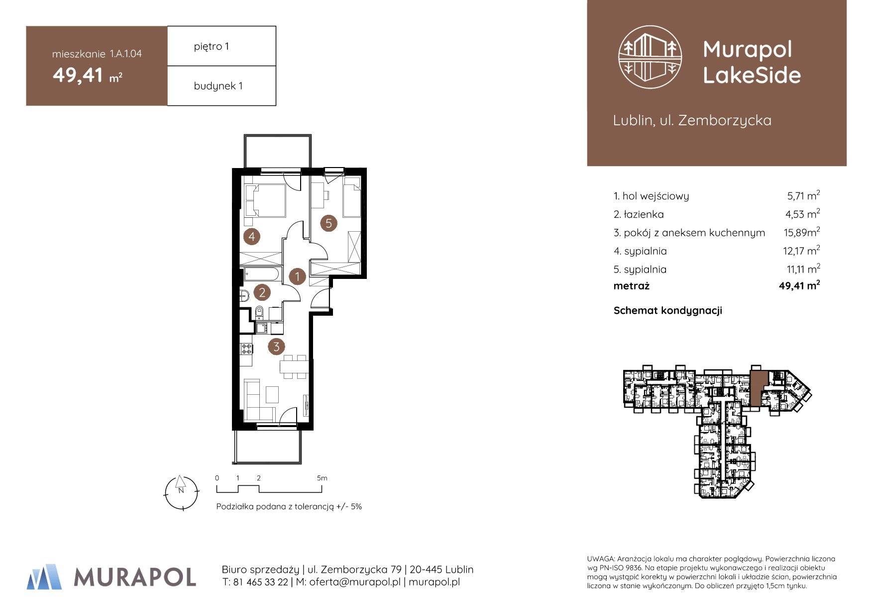 Murapol LakeSide – inwestycja Murapol - lokal 1.A.1.04, budynek A