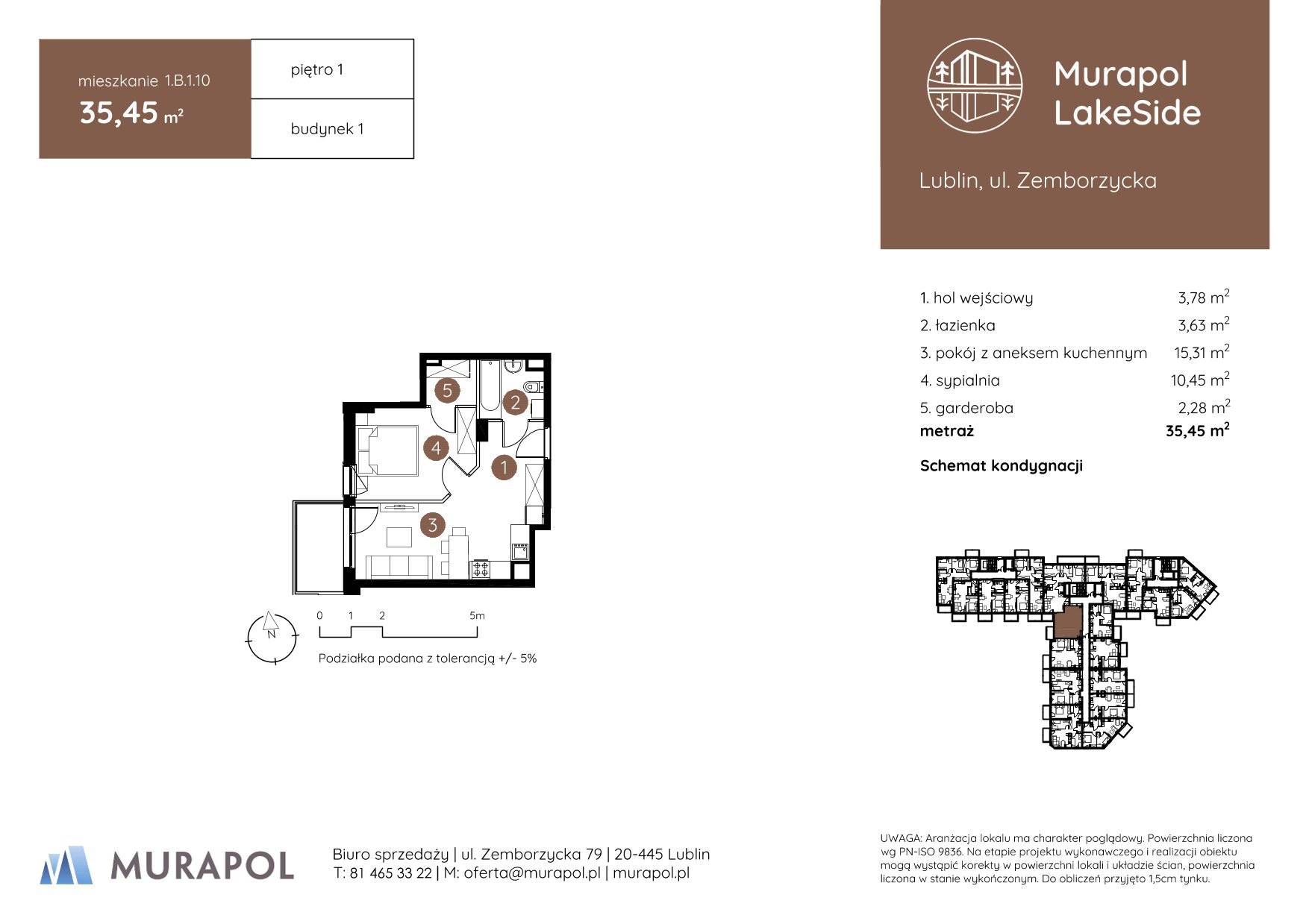 Murapol LakeSide – inwestycja Murapol - lokal 1.B.1.10, budynek B