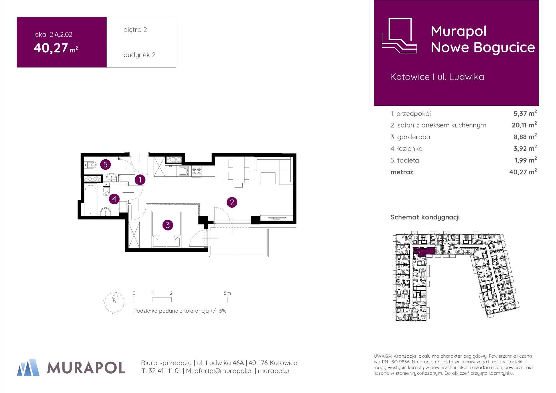 Murapol Nowe Bogucice - lokal 2.A.2.02, budynek A