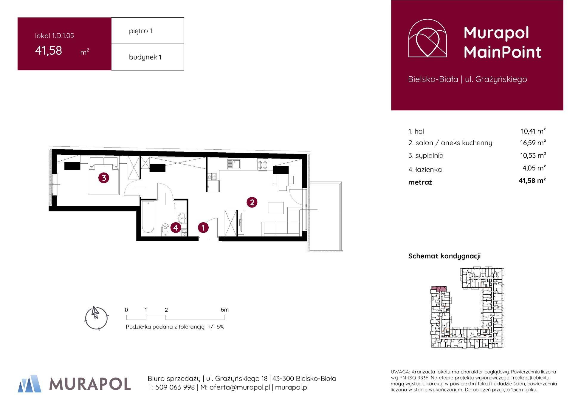Murapol MainPoint – inwestycja Murapol - lokal 1.D.1.05, budynek D