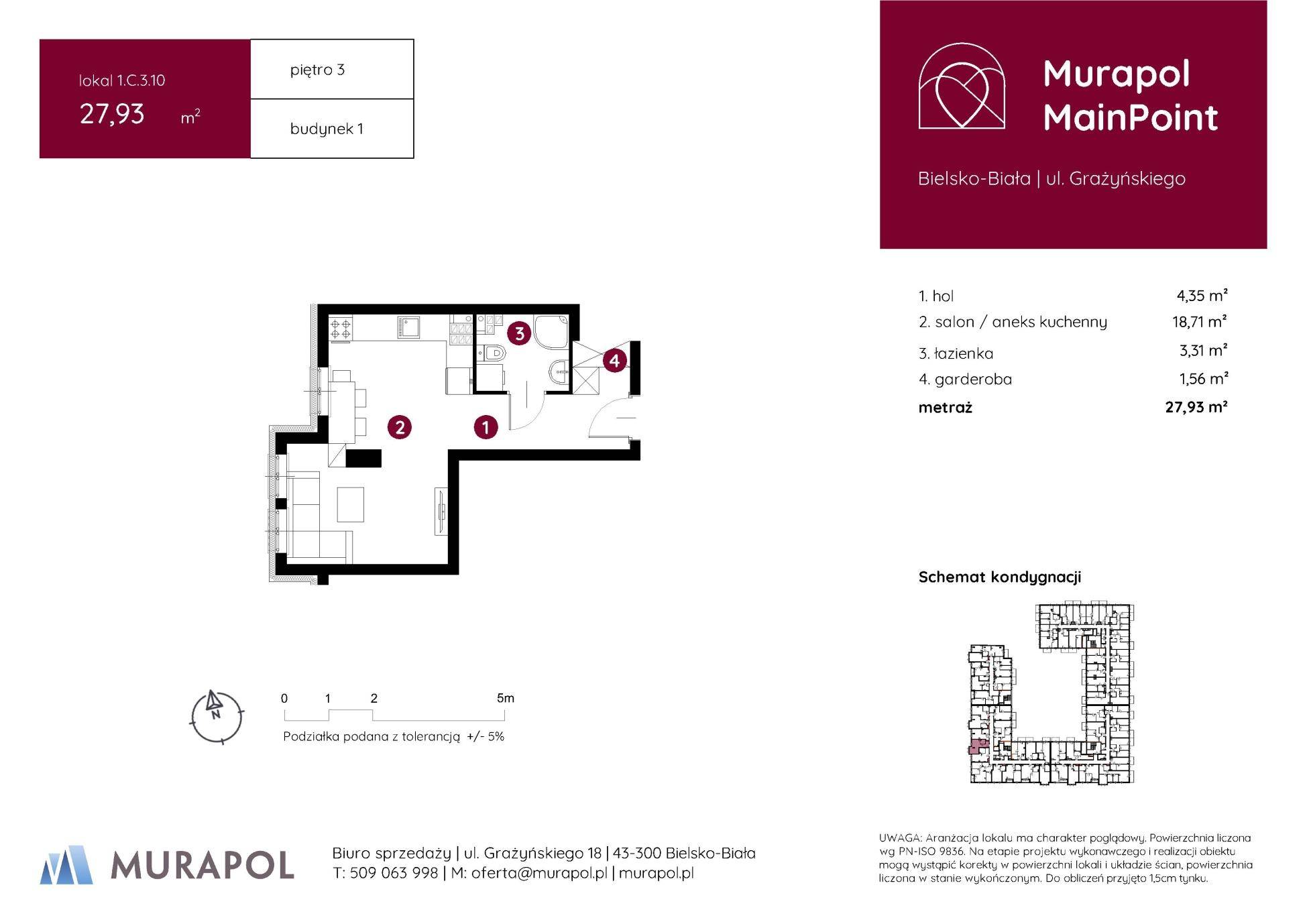 Murapol MainPoint – inwestycja Murapol - lokal 1.C.3.10, budynek C